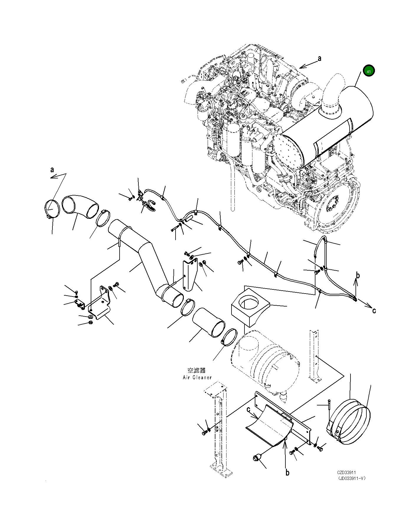 Крышка 21M-01-21950  Komatsu