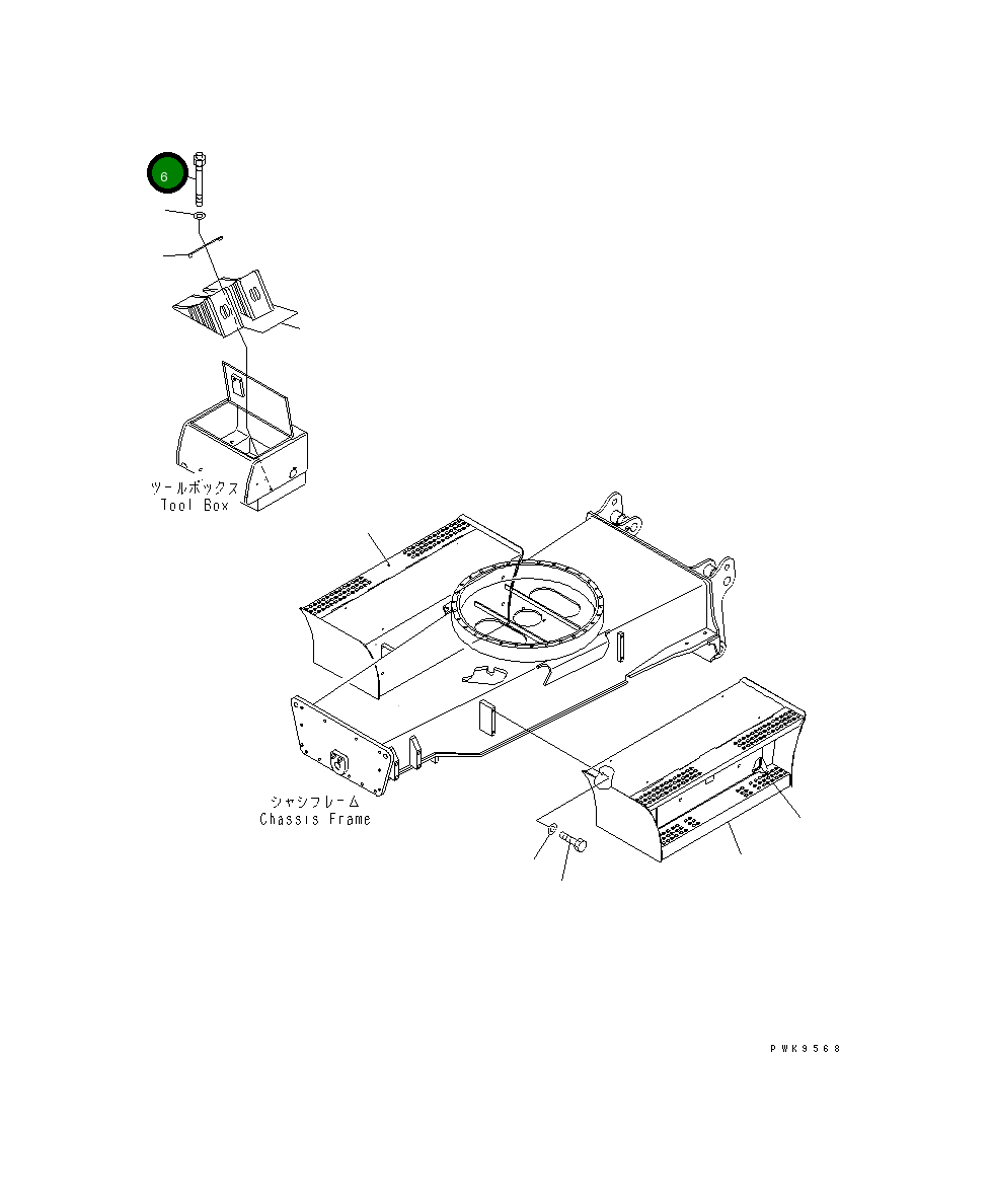 Болт 20G-54-K2190 Komatsu