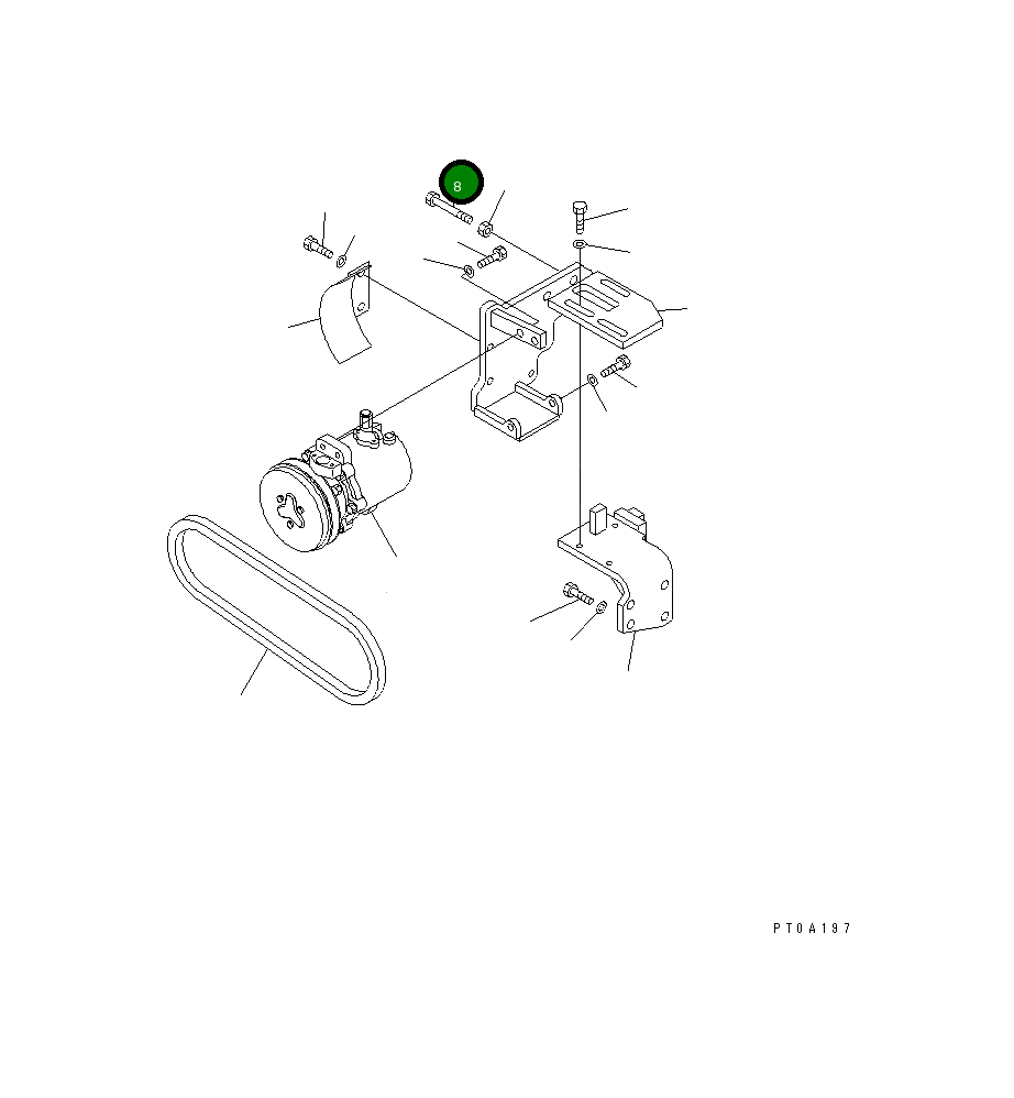 Болт 01016-51480 Komatsu