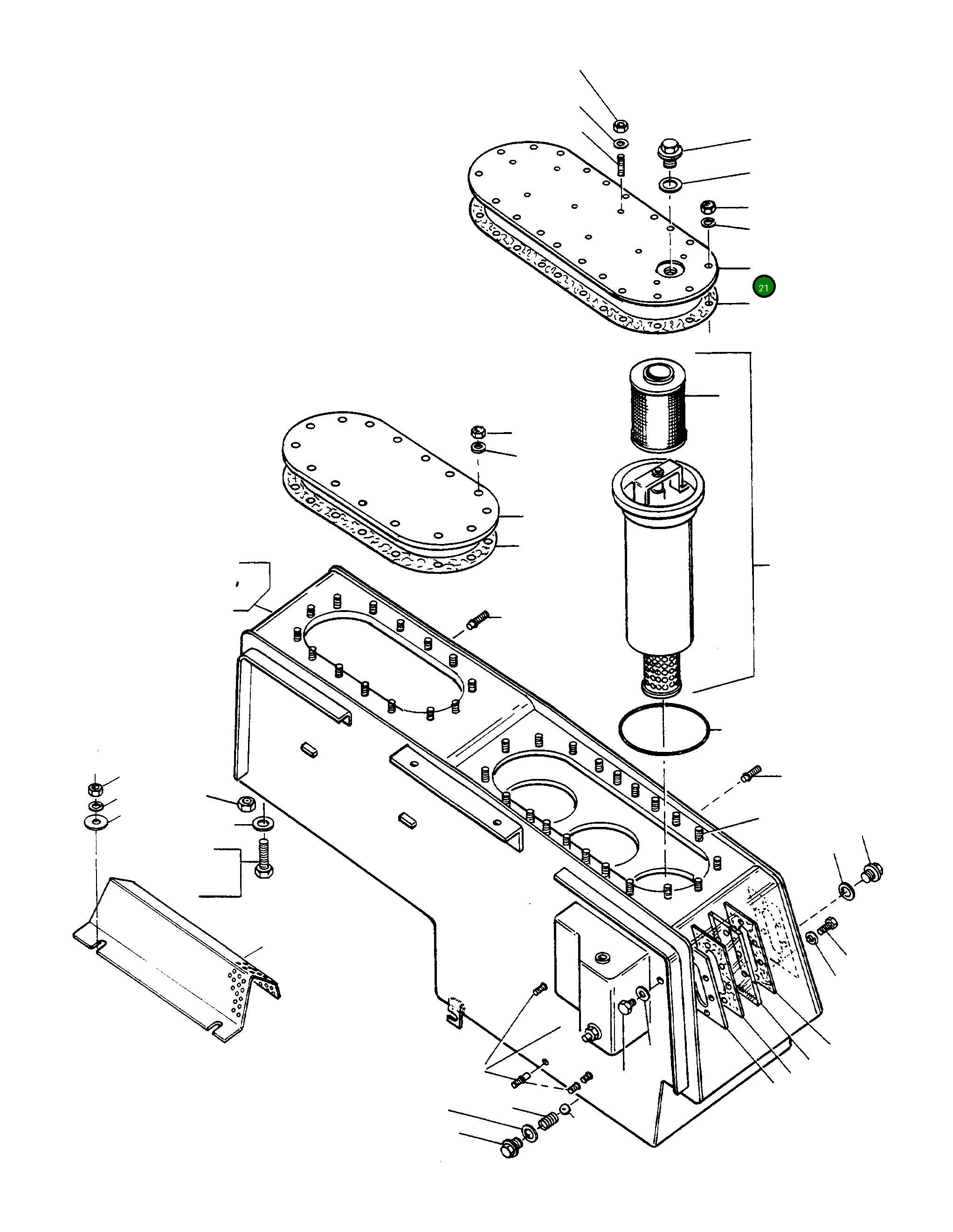Крышка 4200543M1  Komatsu