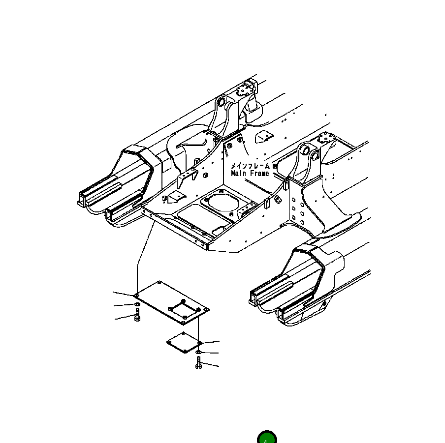 Крышка 124-21-61470  Komatsu