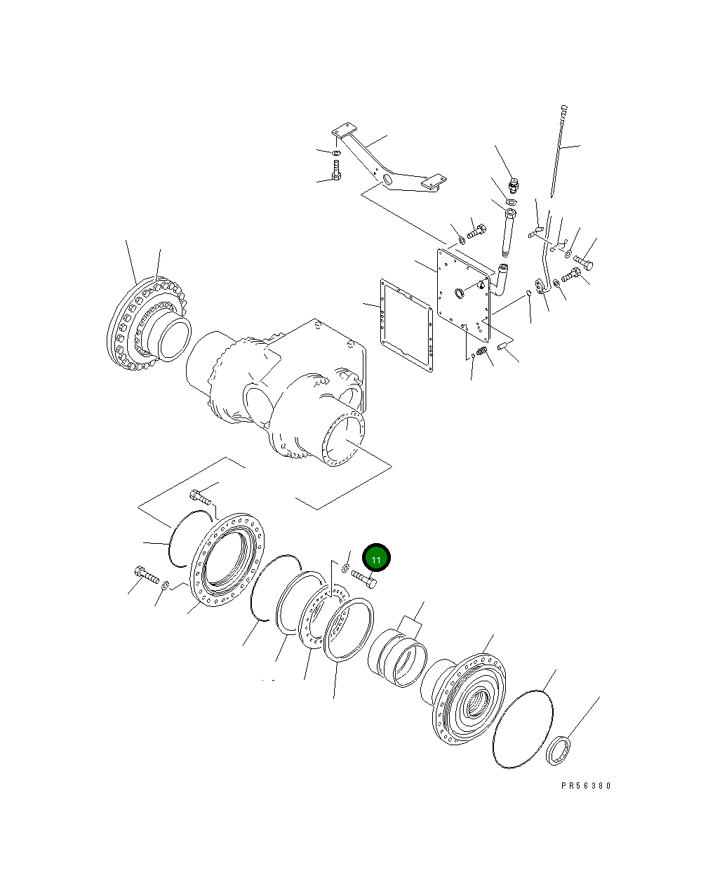 Болт 01018-11465 Komatsu