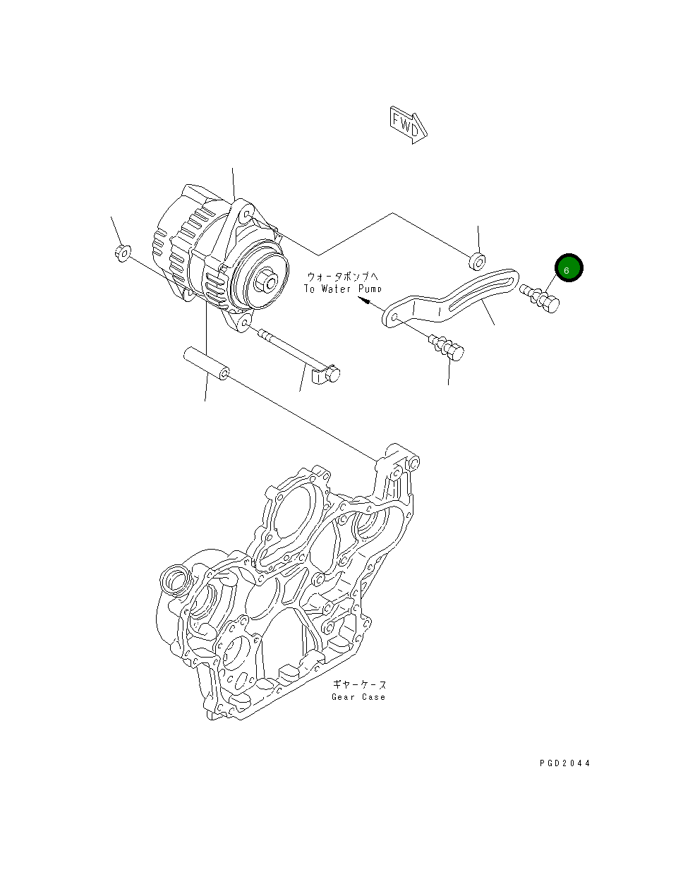 Болт YM26014-080352 Komatsu