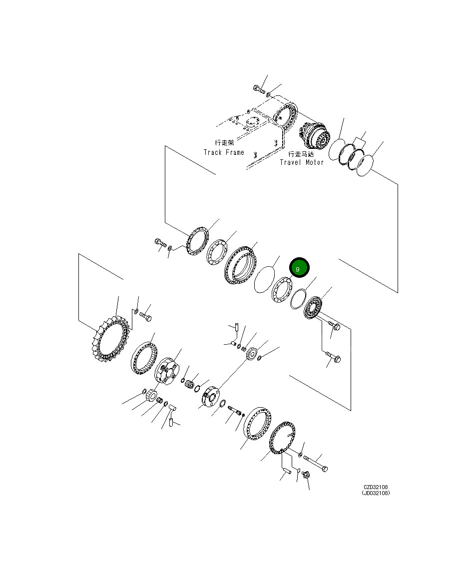 Кольцо уплотнительное (O-Ring) 21M-27-11280 Komatsu