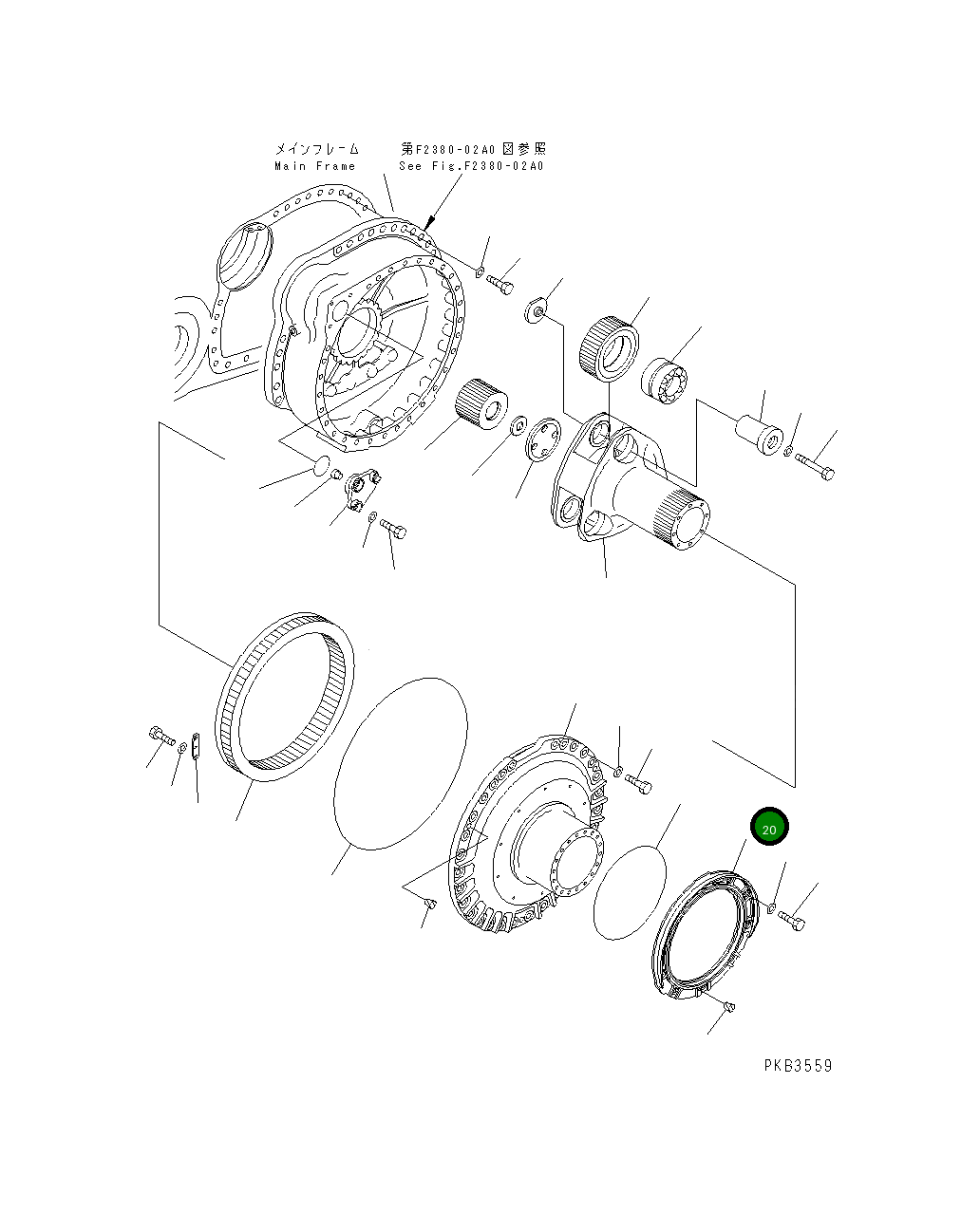 Крышка 195-27-34160 Komatsu