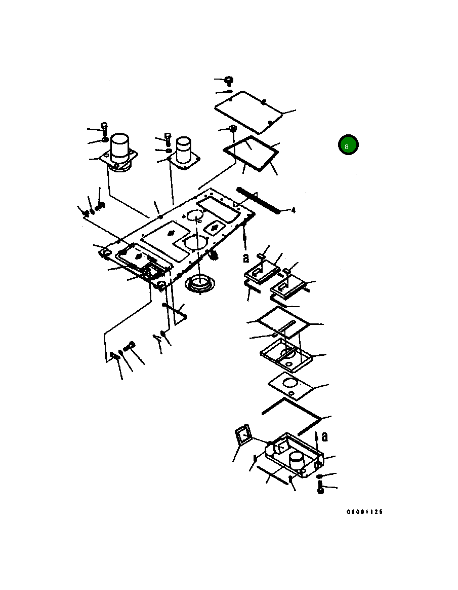Крышка 124-Z11-2470 Komatsu