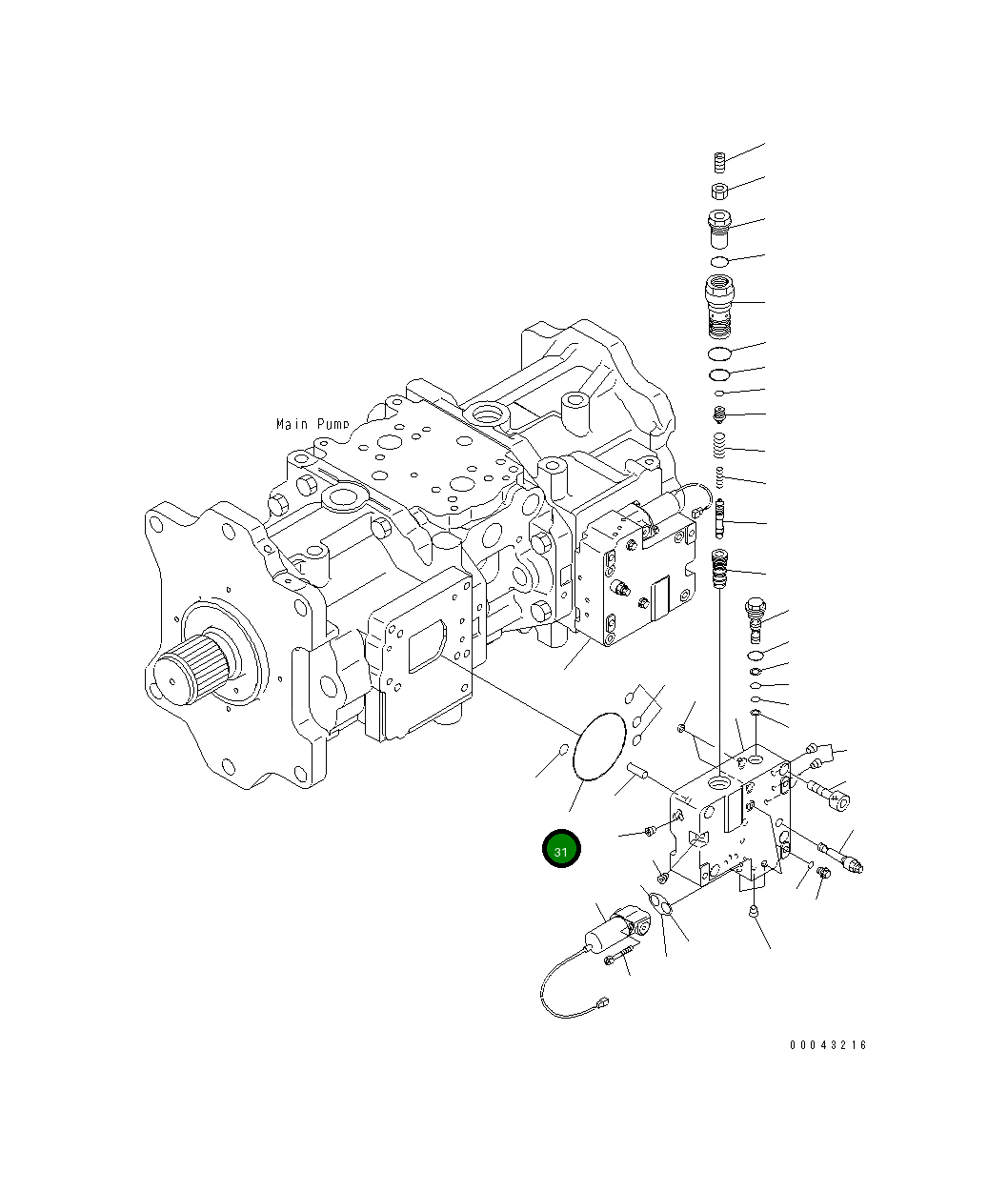 Кольцо уплотнительное (O-Ring) 07000-A2110 Komatsu