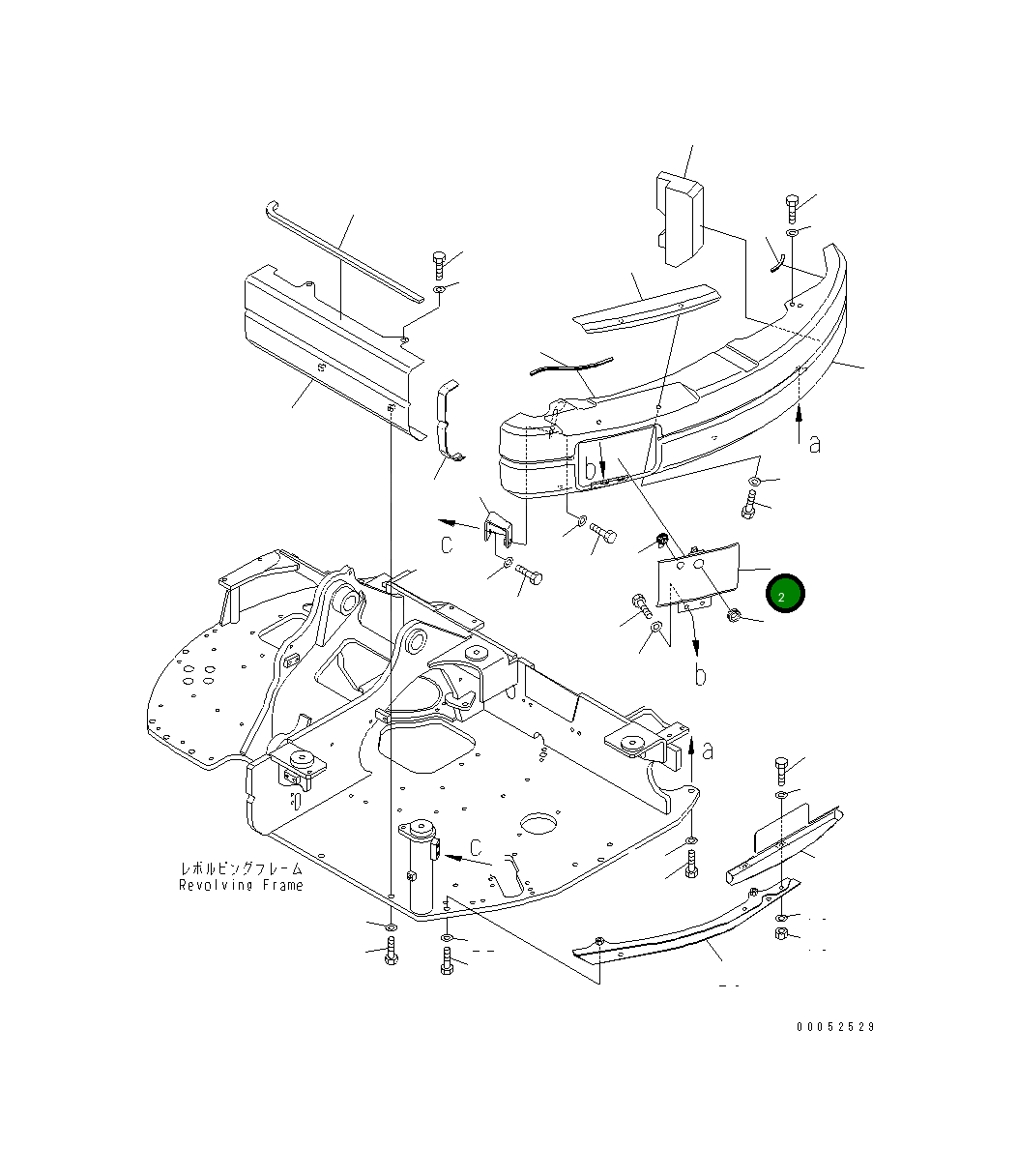 Крышка 20U-54-42330  Komatsu