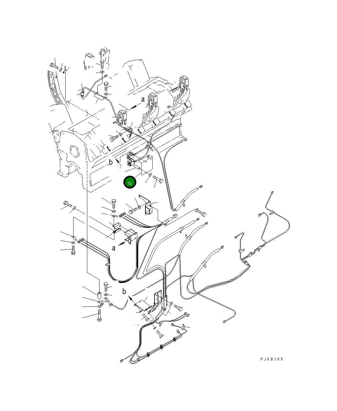 Крышка 6166-85-6780 Komatsu