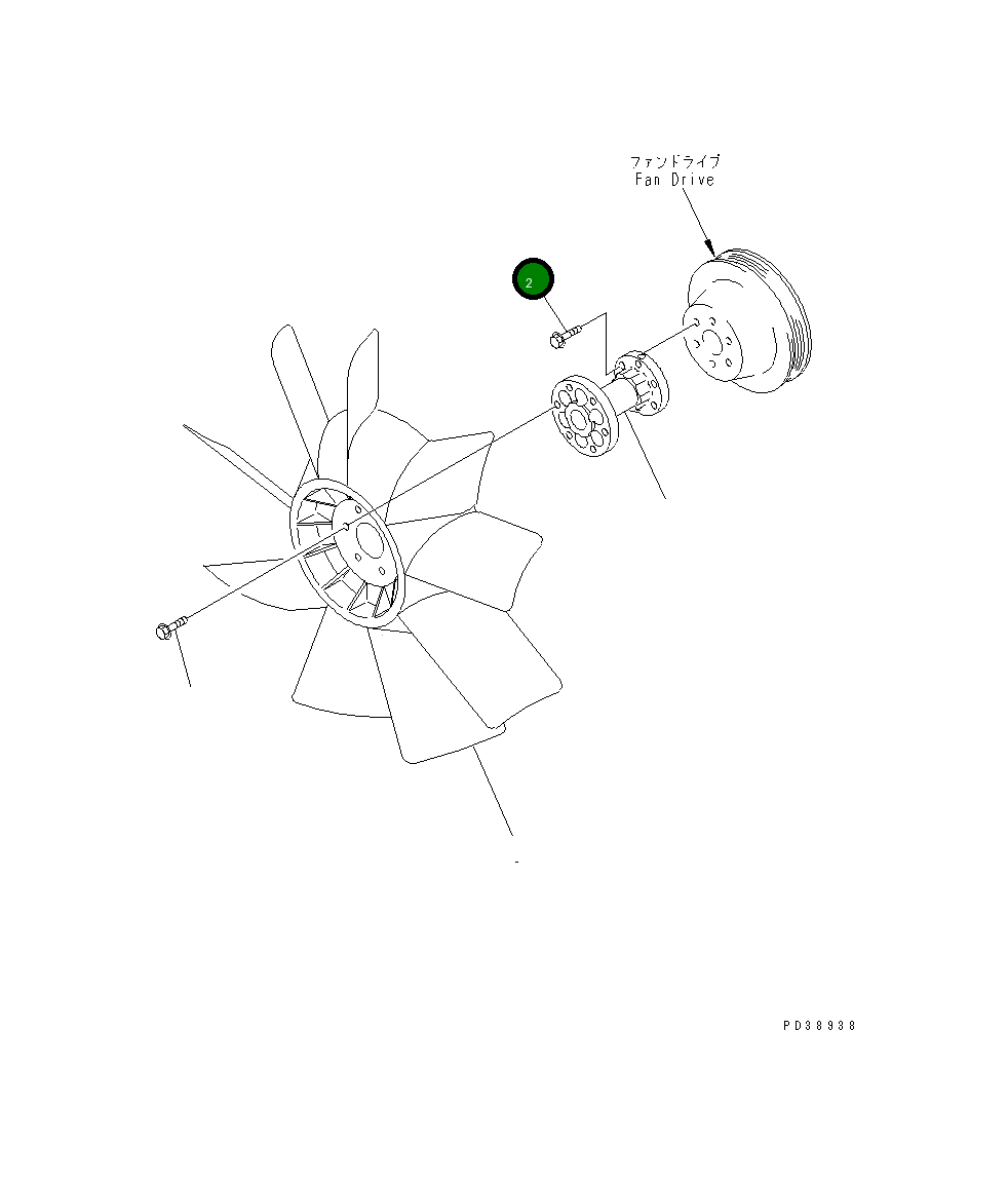 Болт 01435-20830 Komatsu