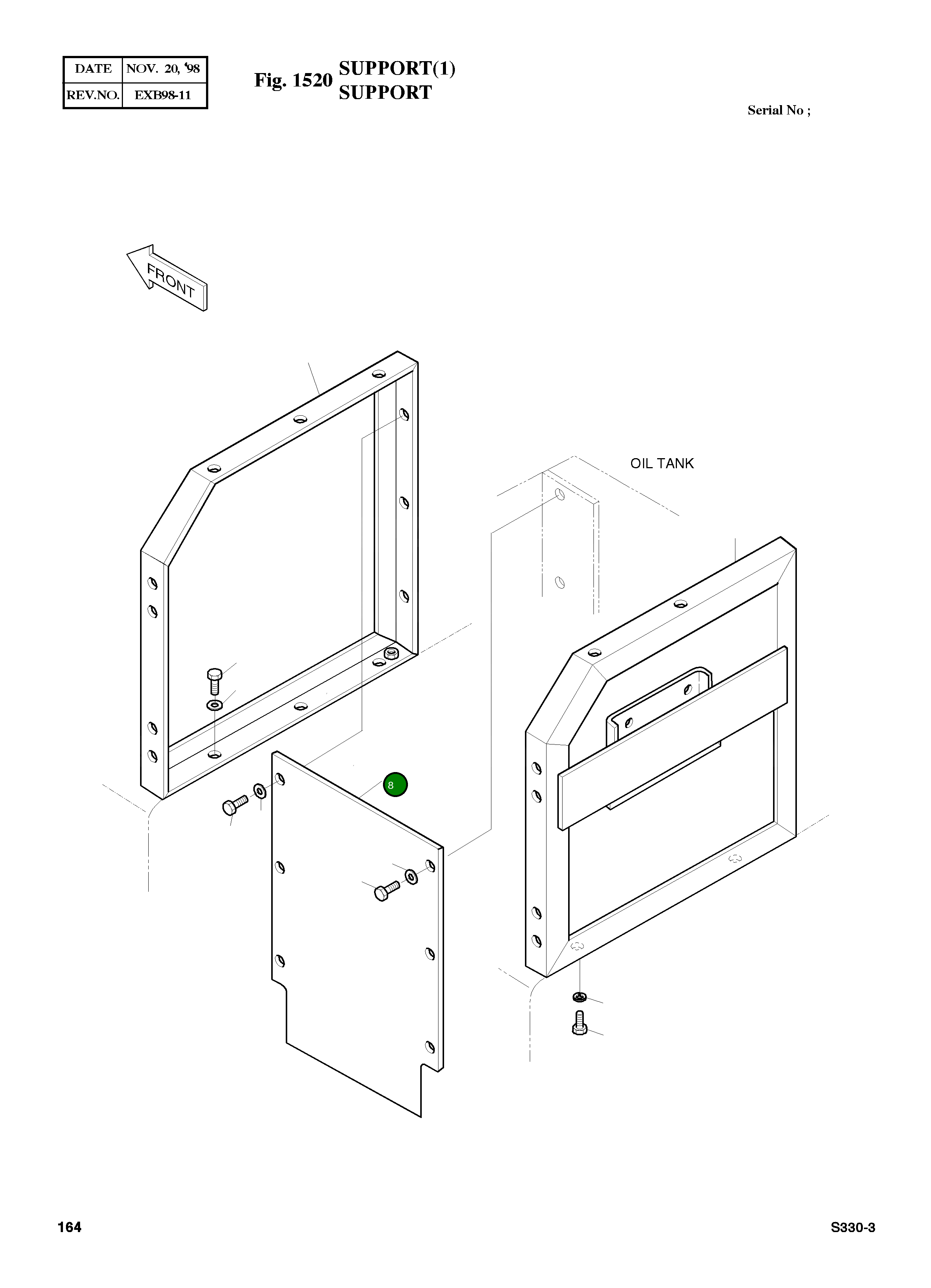Крышка 2621-3173  Komatsu
