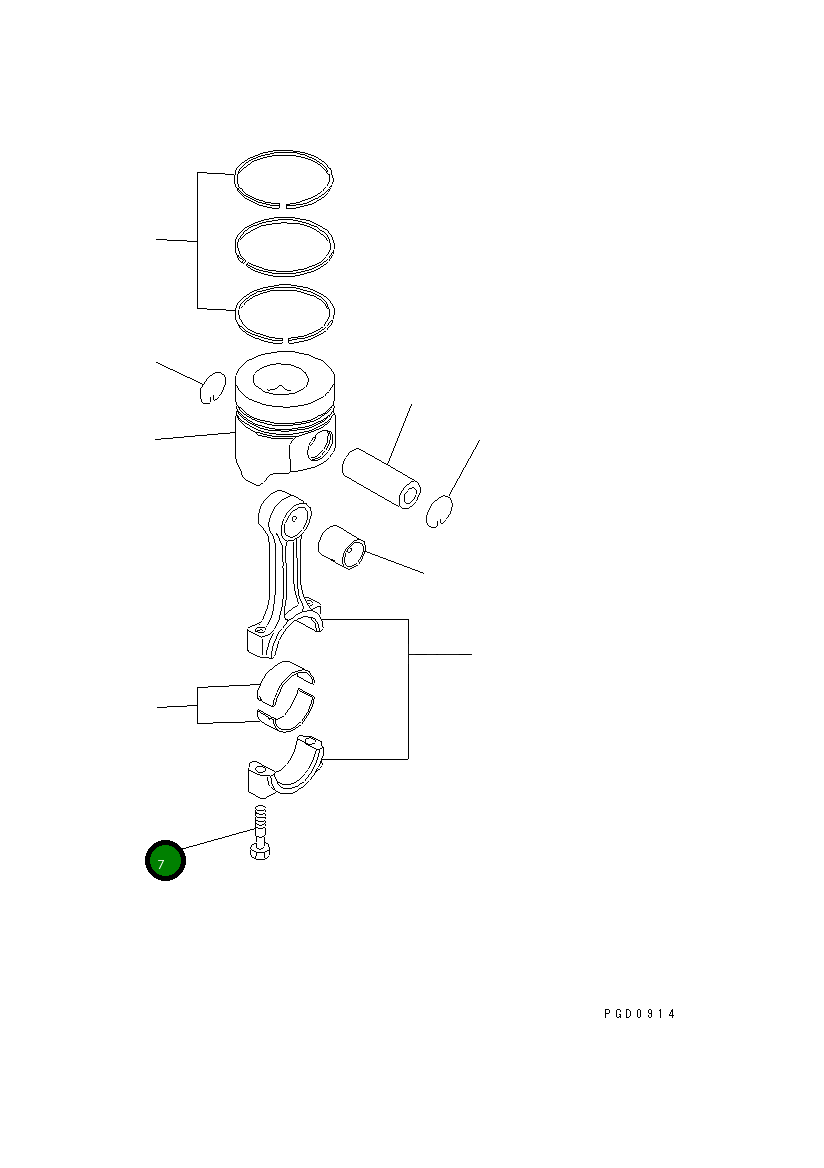 Болт 456-716 Komatsu