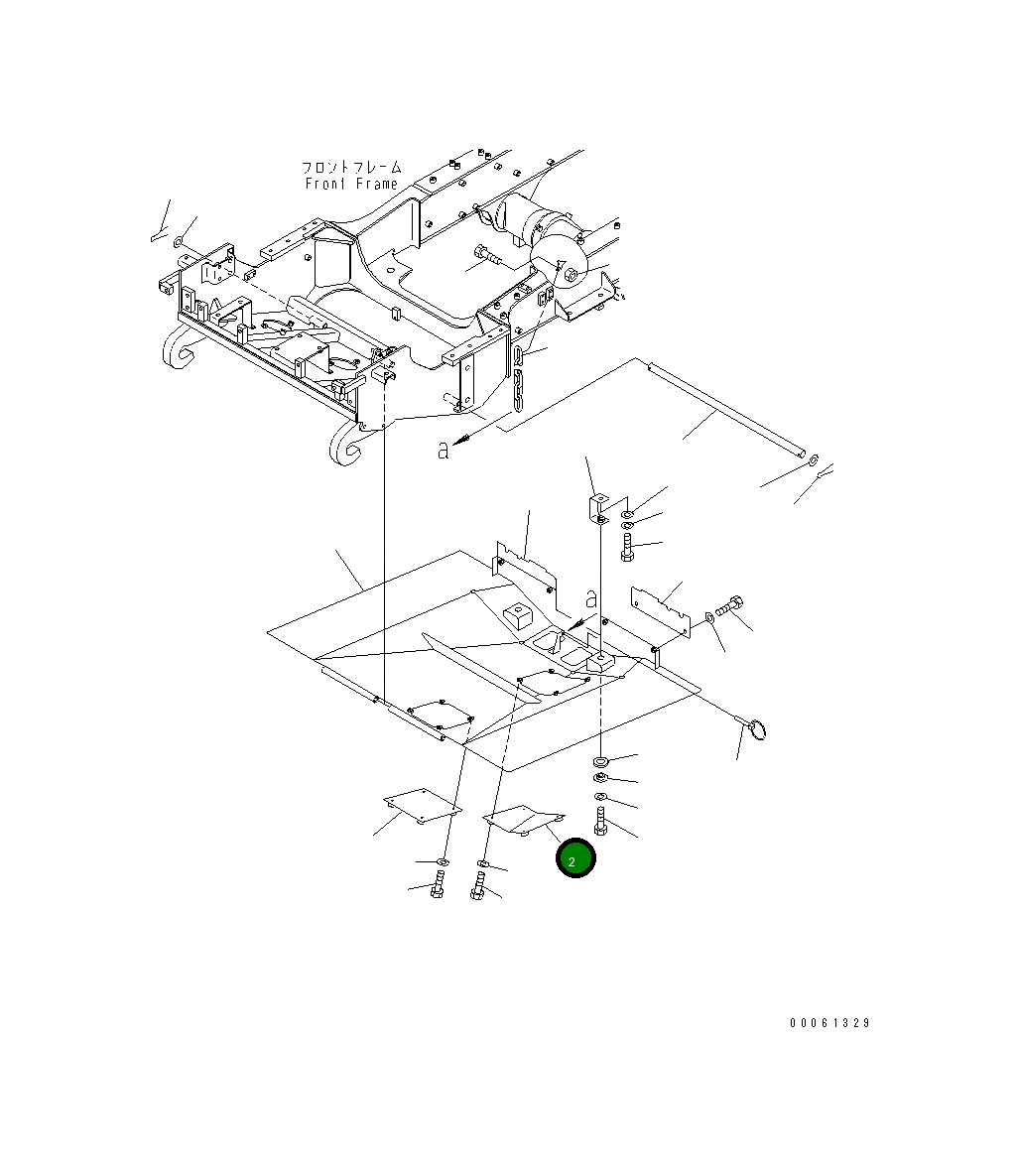 Крышка 56D-54-18520  Komatsu