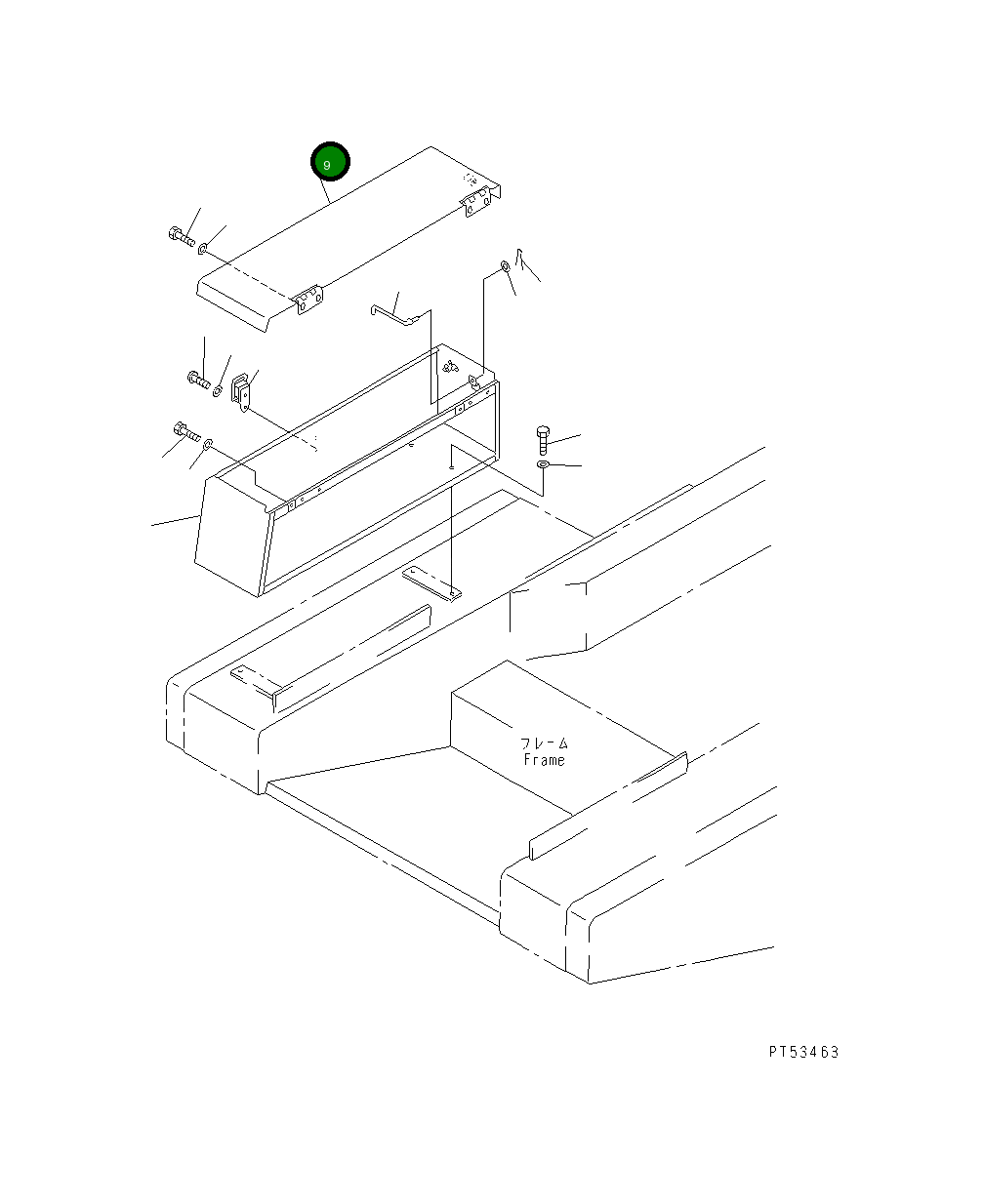 Крышка 26C-54-13120 Komatsu