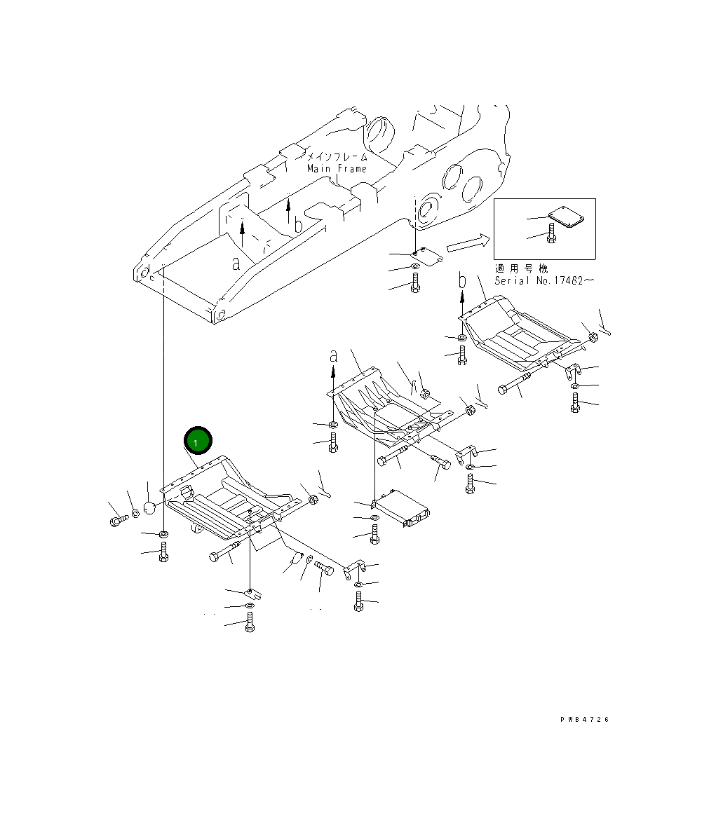Крышка 195-54-59111 Komatsu