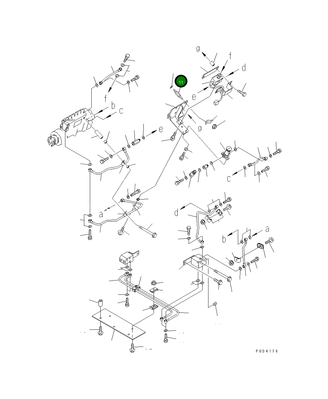 Болт 6215-71-4921  Komatsu