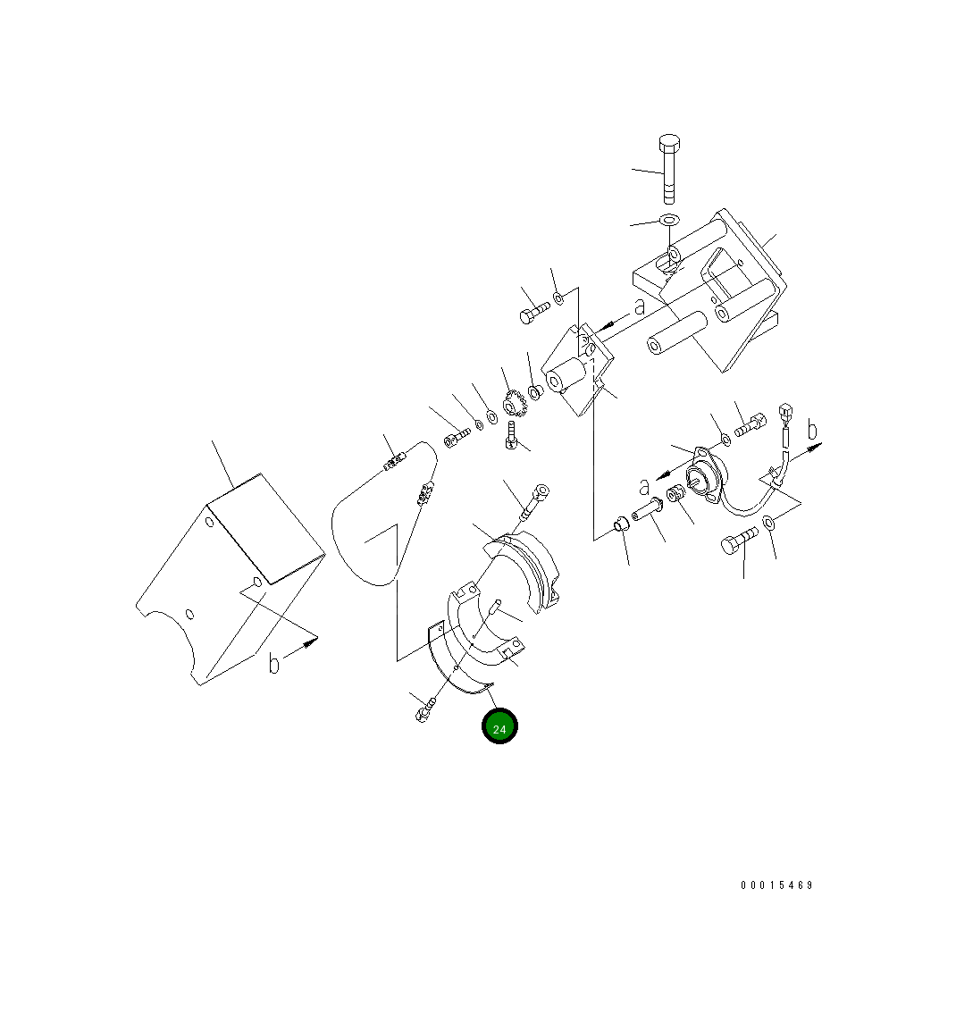 Крышка 23F-843-3230 Komatsu