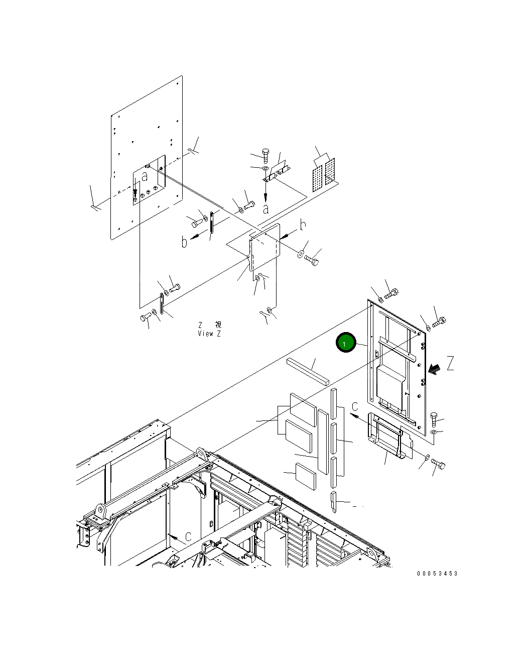Крышка 21T-54-31911 Komatsu