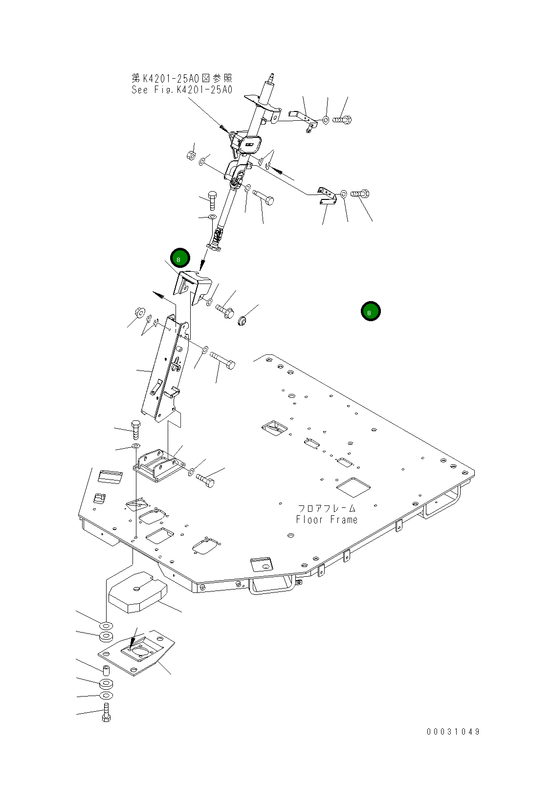 Крышка 421-54-32244  Komatsu