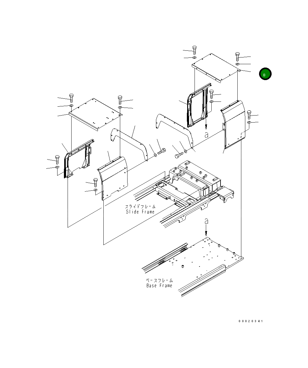 Крышка 20Y-54-31720 Komatsu