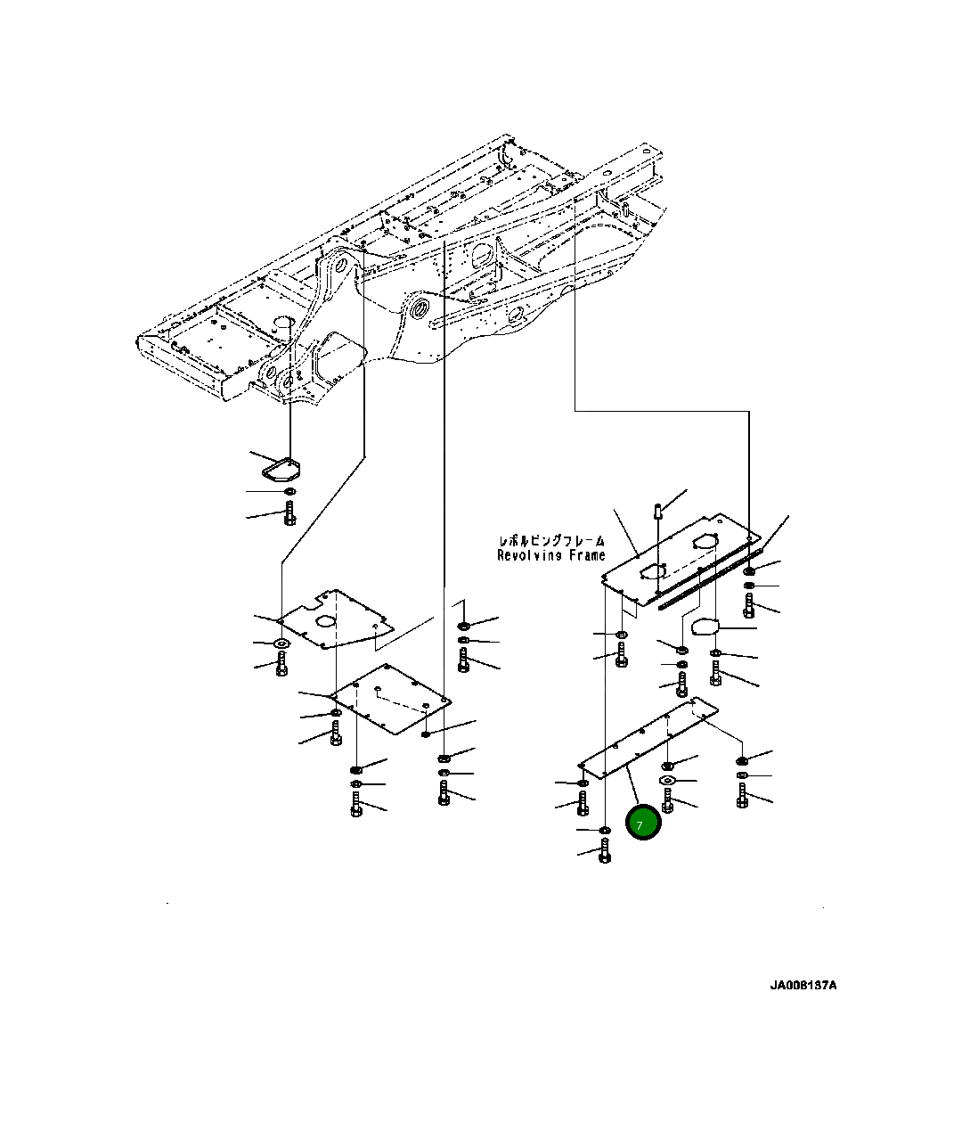Крышка 208-54-42221  Komatsu