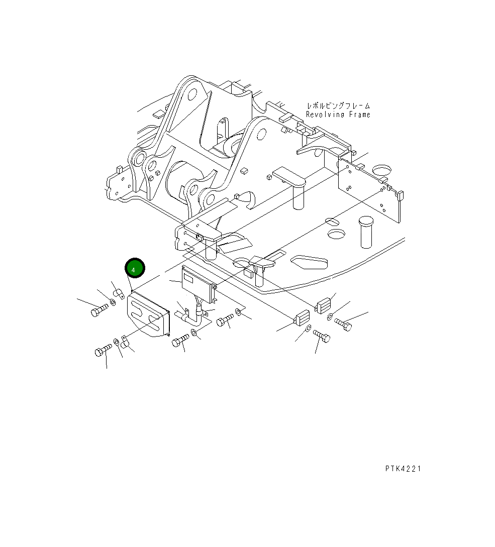 Крышка 20U-06-21142  Komatsu