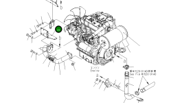 Крышка 22F-01-22281 Komatsu
