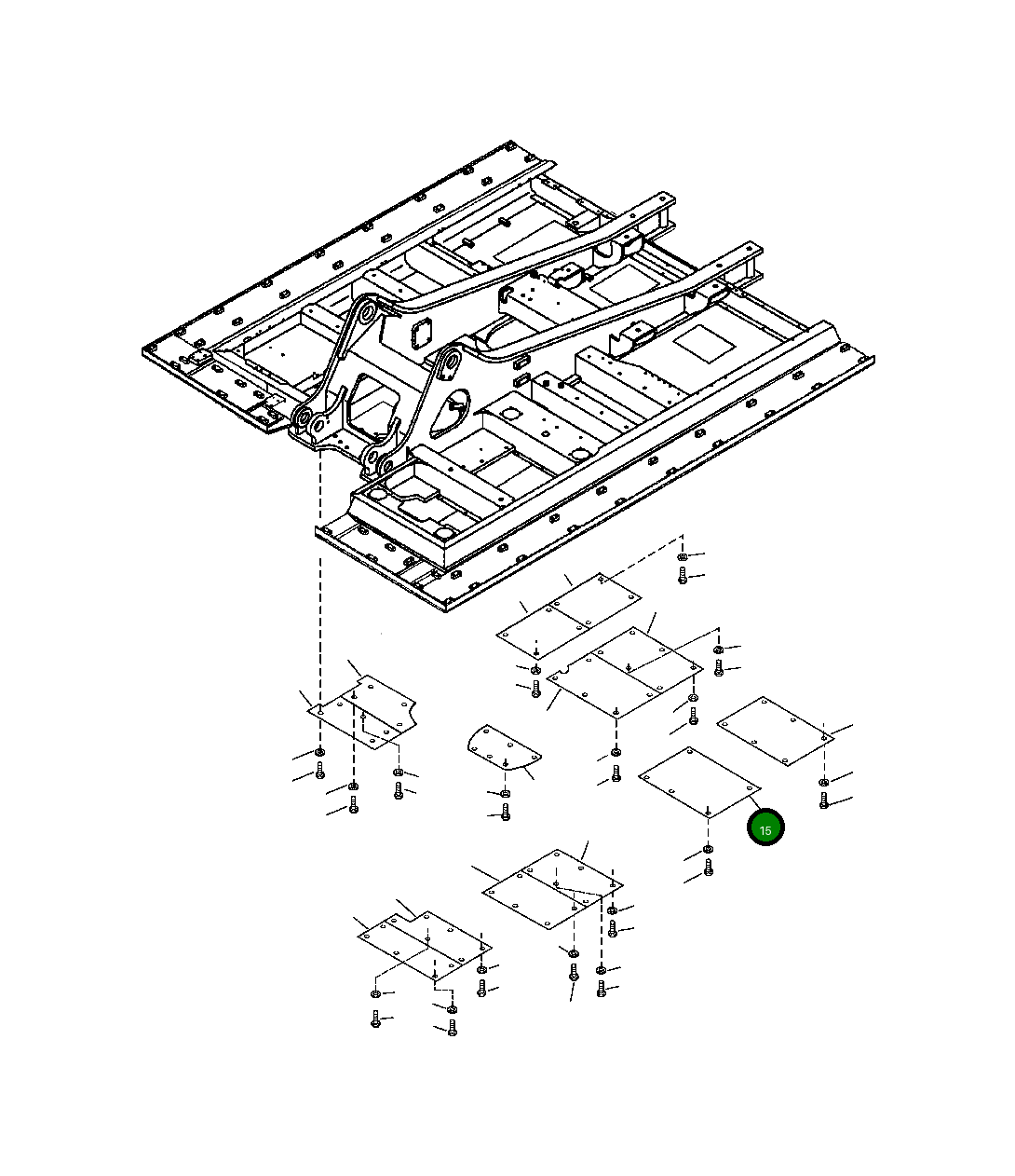 Крышка 207-54-A1550 Komatsu