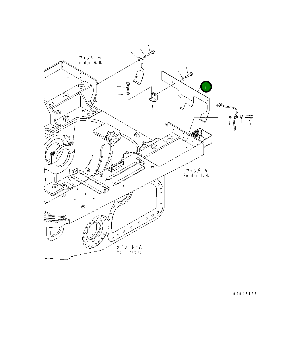 Крышка 17A-54-44211 Komatsu