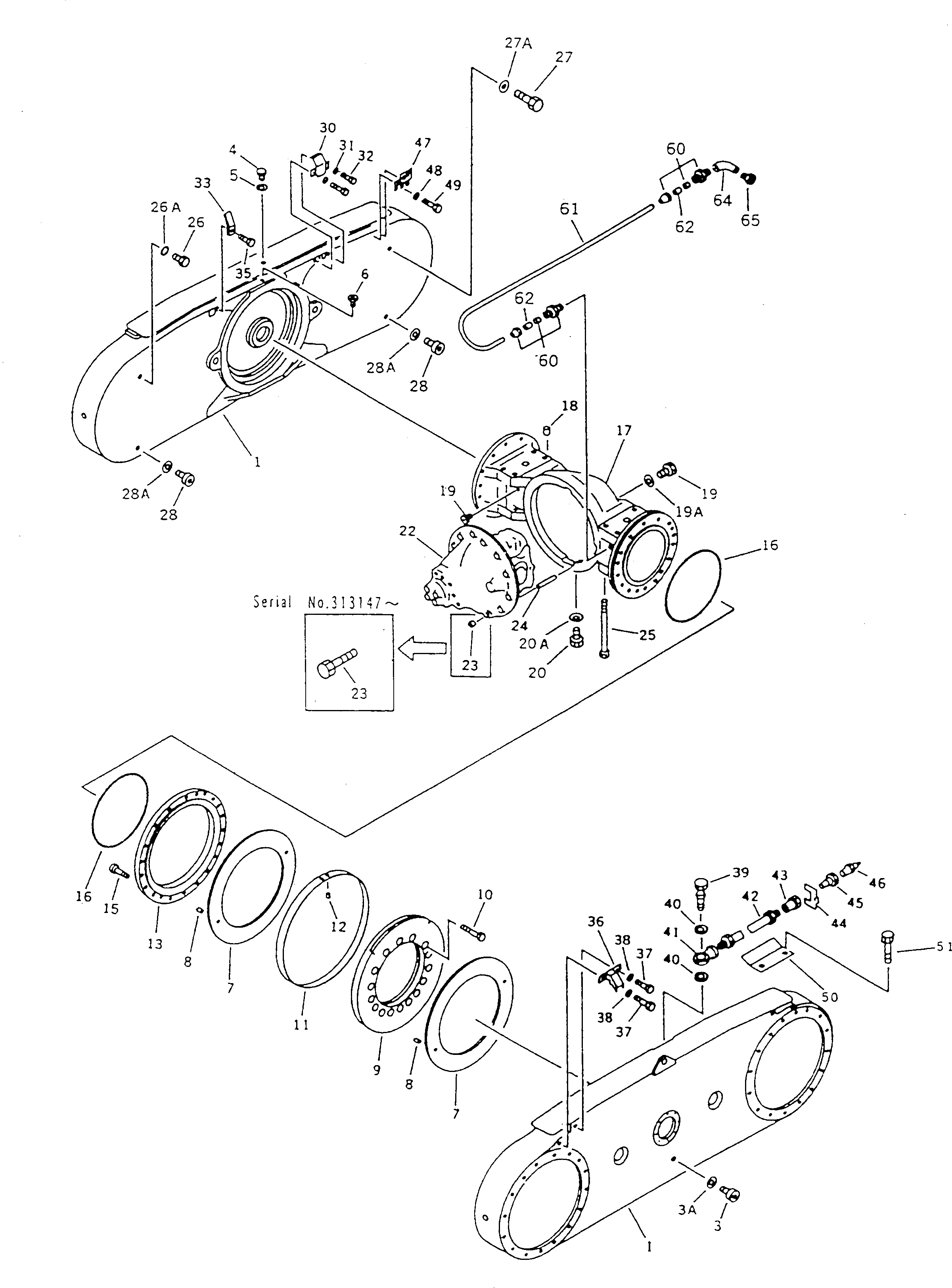 Болт BW053650  Komatsu
