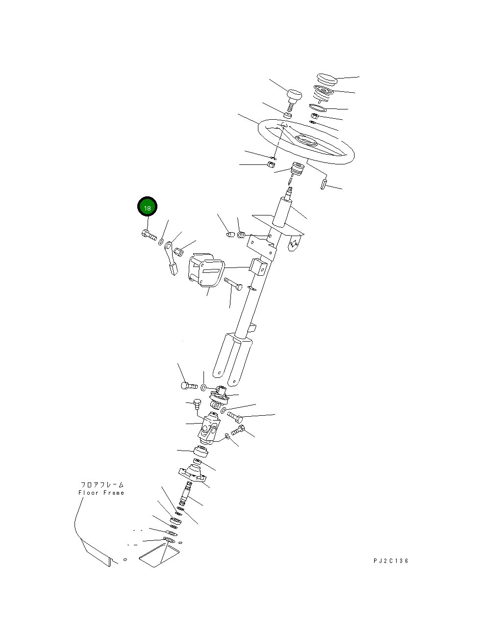Болт 421-40-22380  Komatsu