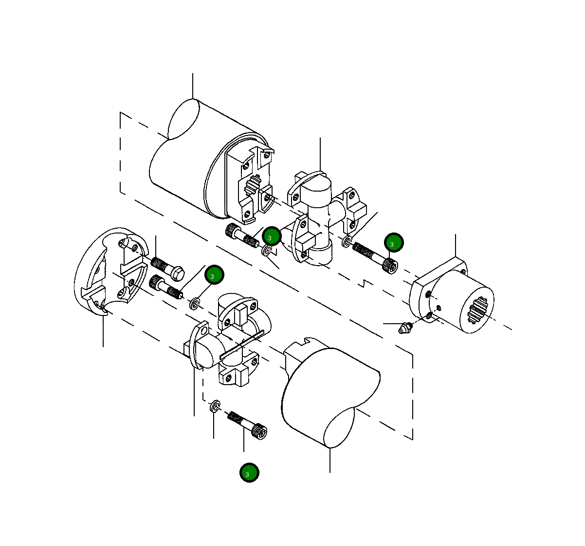Болт 21 020 R1 Komatsu