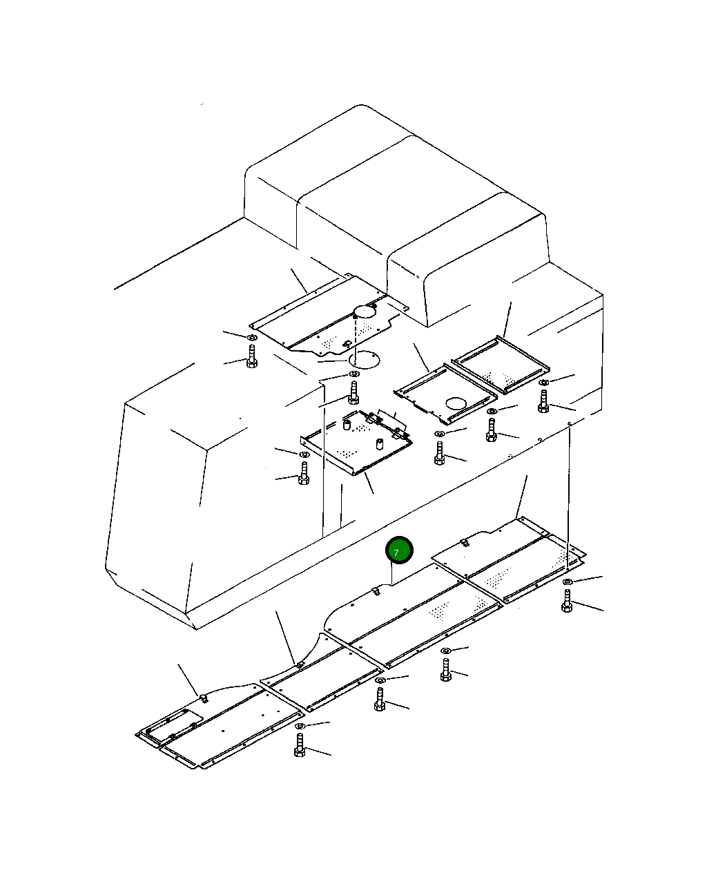 Крышка 209-54-53930  Komatsu