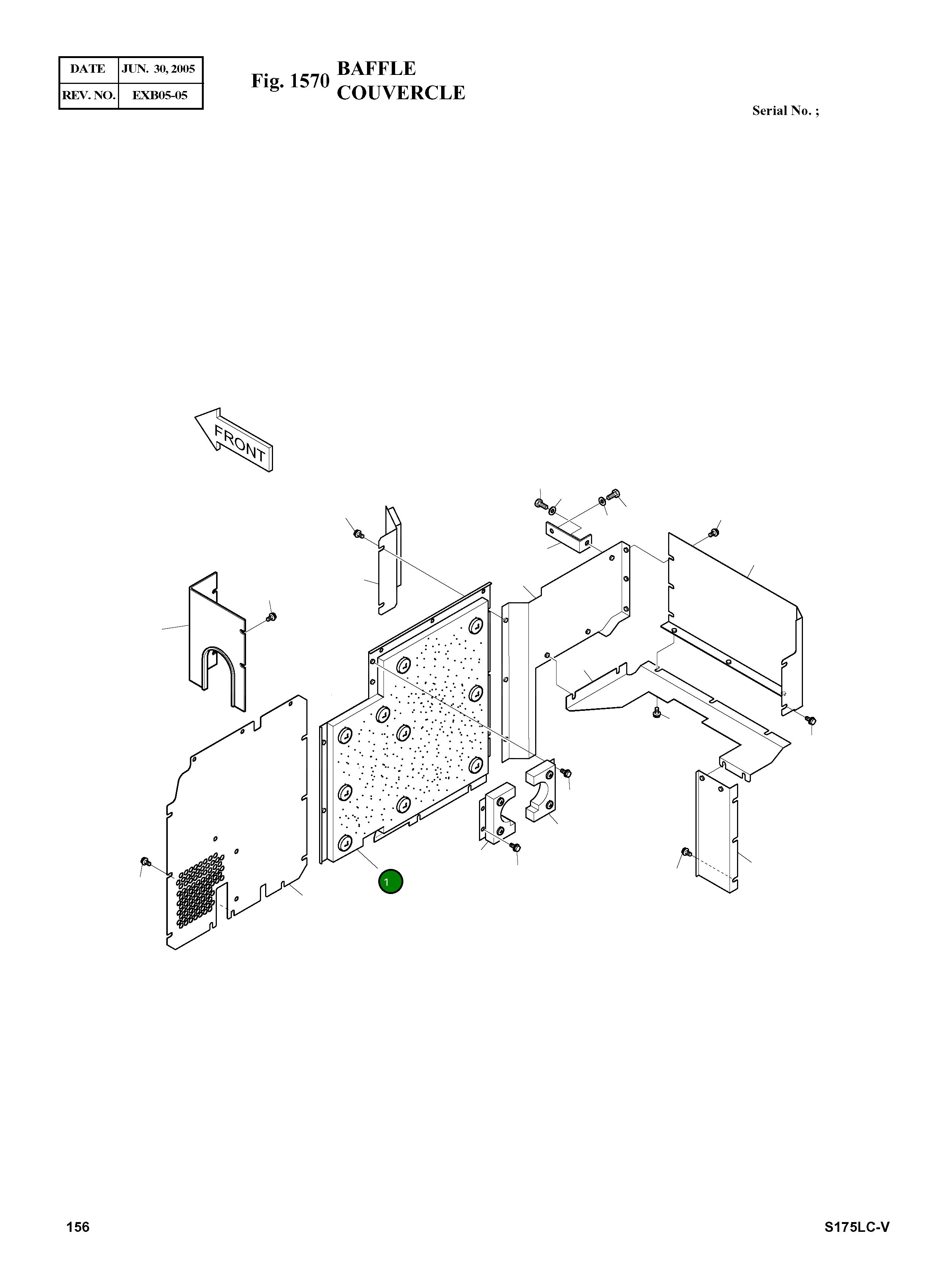 Крышка 464-00082A  Komatsu