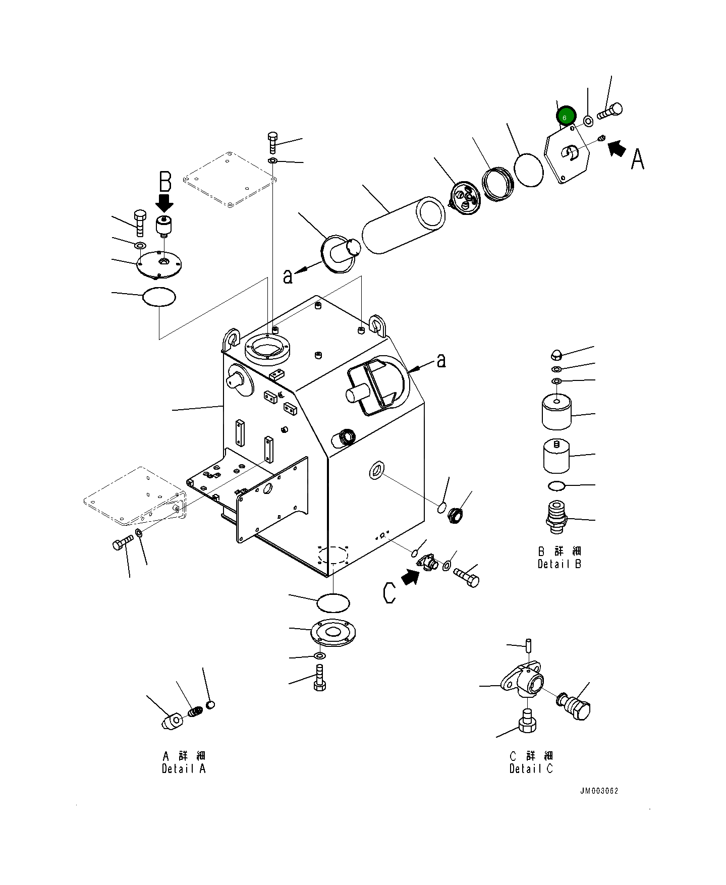 Крышка 561-60-81150 Komatsu