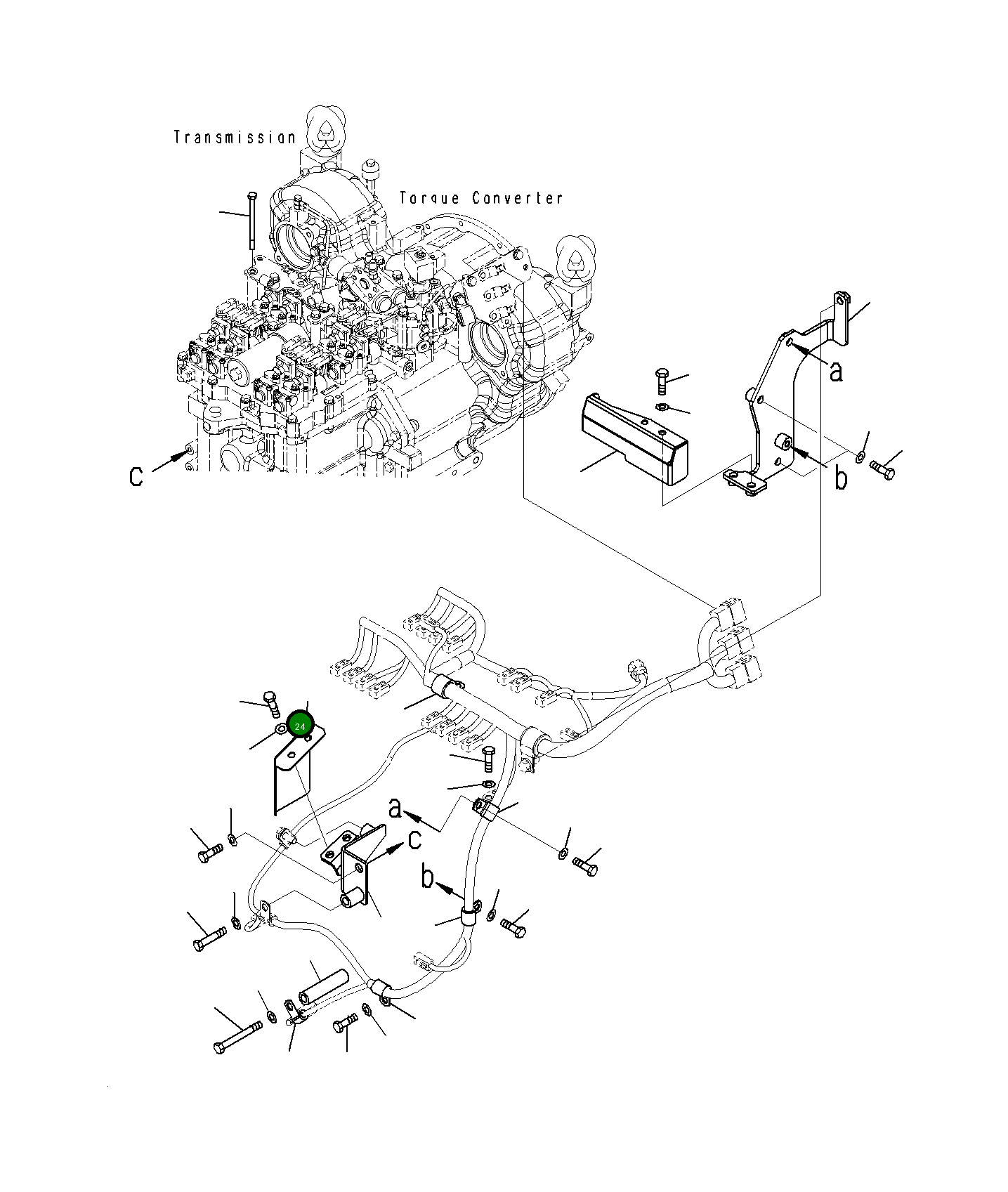 Крышка 23H-06-12021  Komatsu