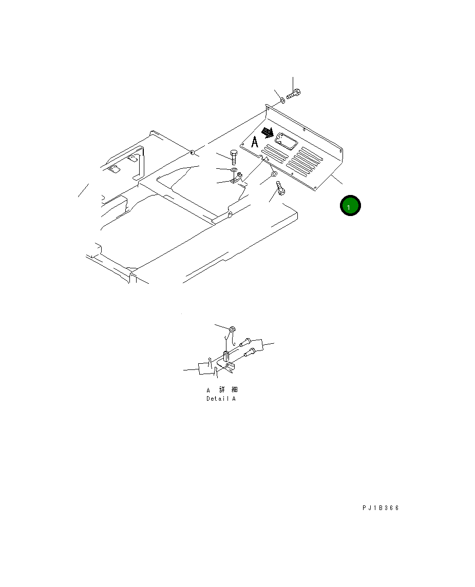 Крышка 176-54-48111 Komatsu