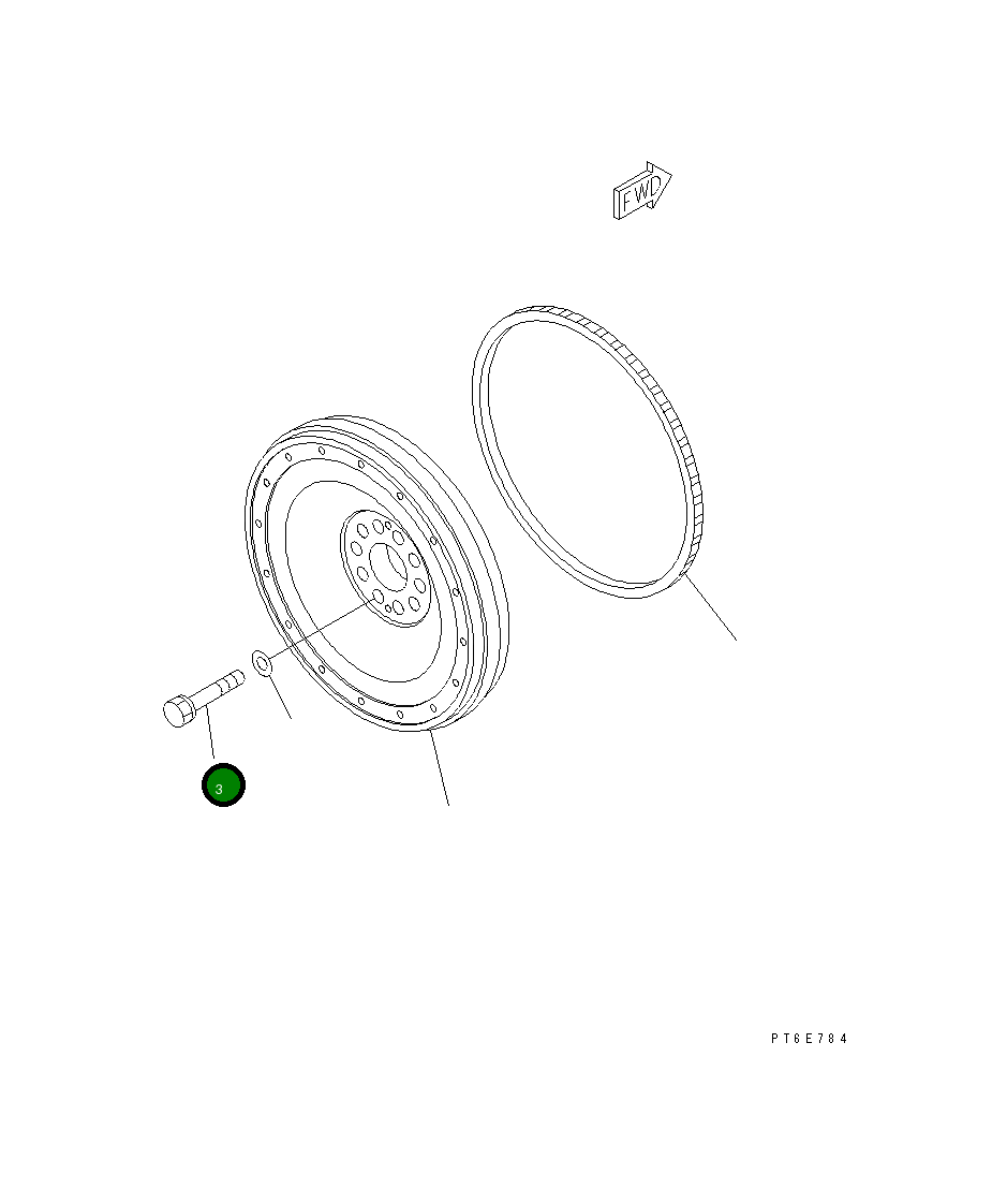 Болт 6240-31-1750 Komatsu