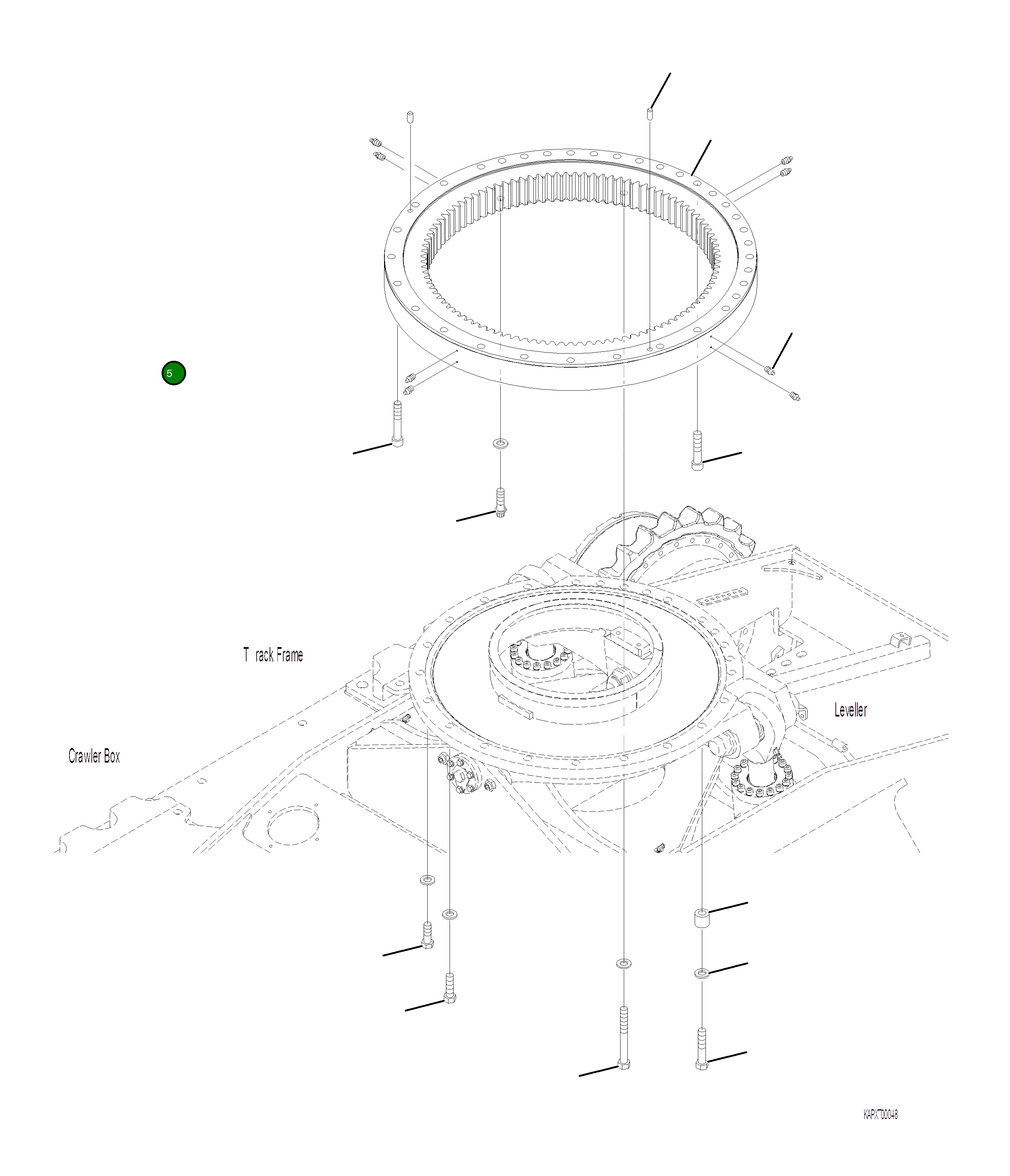Болт 4A1-98-21130 Komatsu