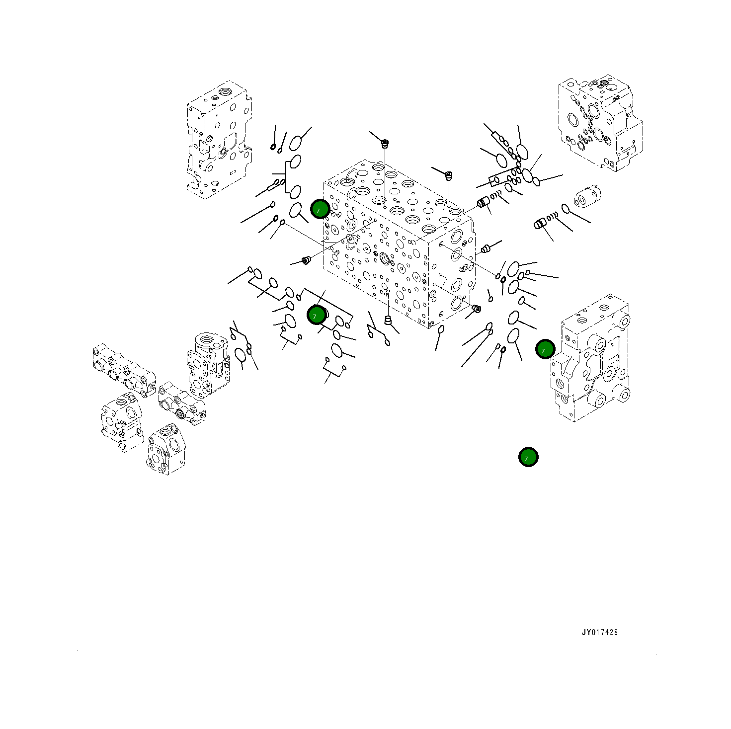 Кольцо уплотнительное (O-Ring) 7234617510  Komatsu