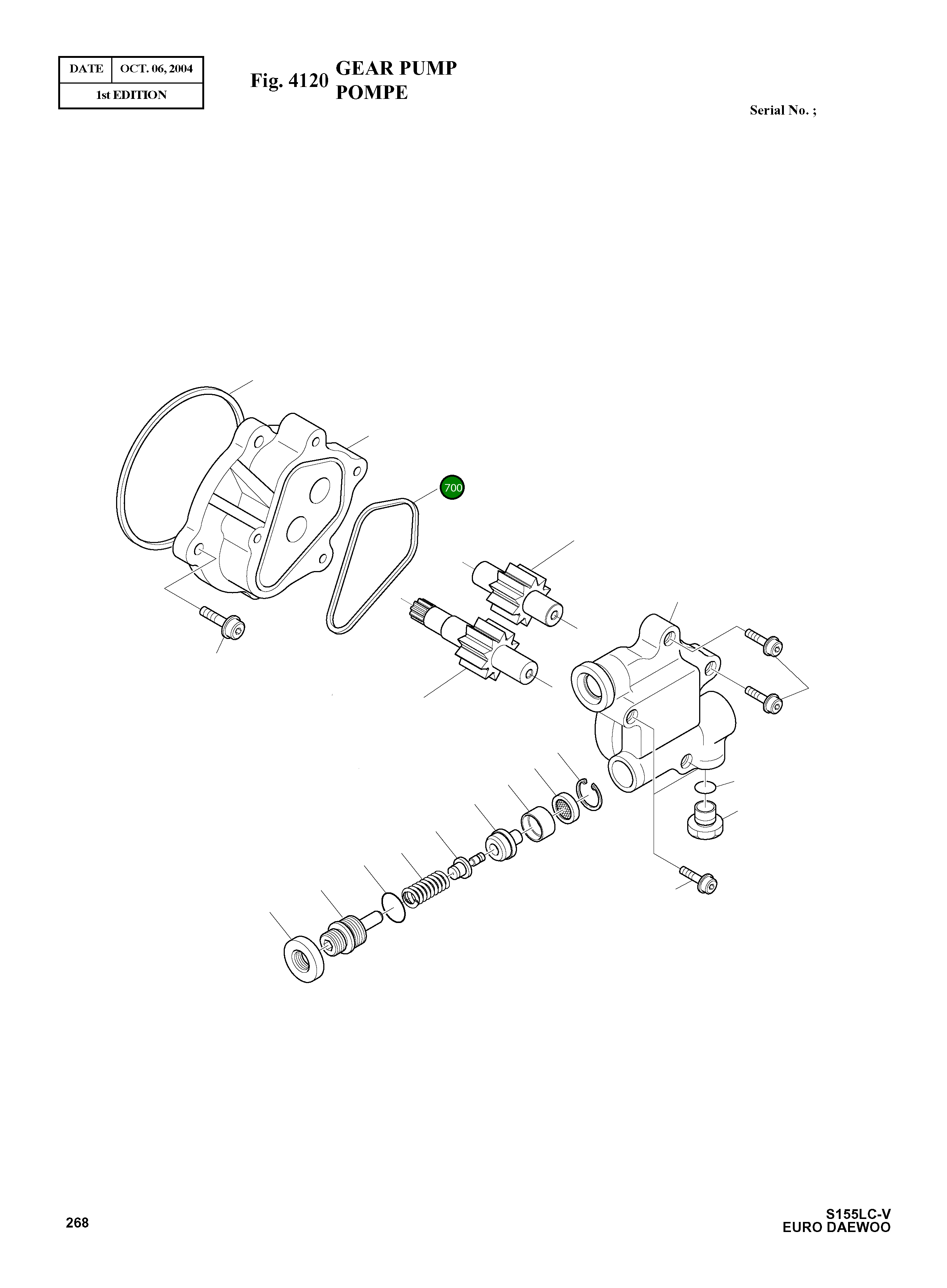 Кольцо 134230  Komatsu