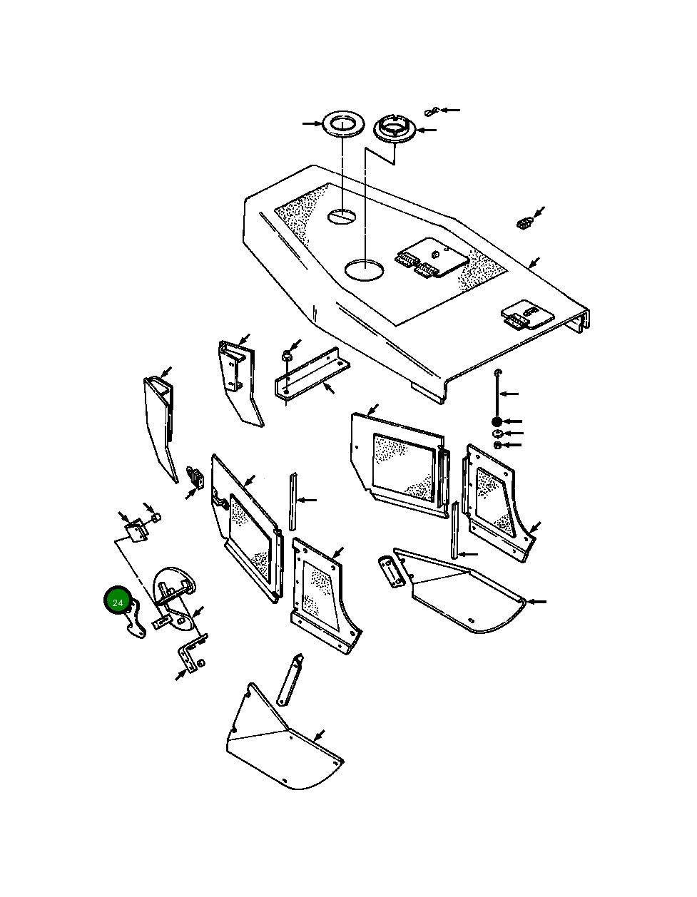 Крышка 1234 618 H1 Komatsu