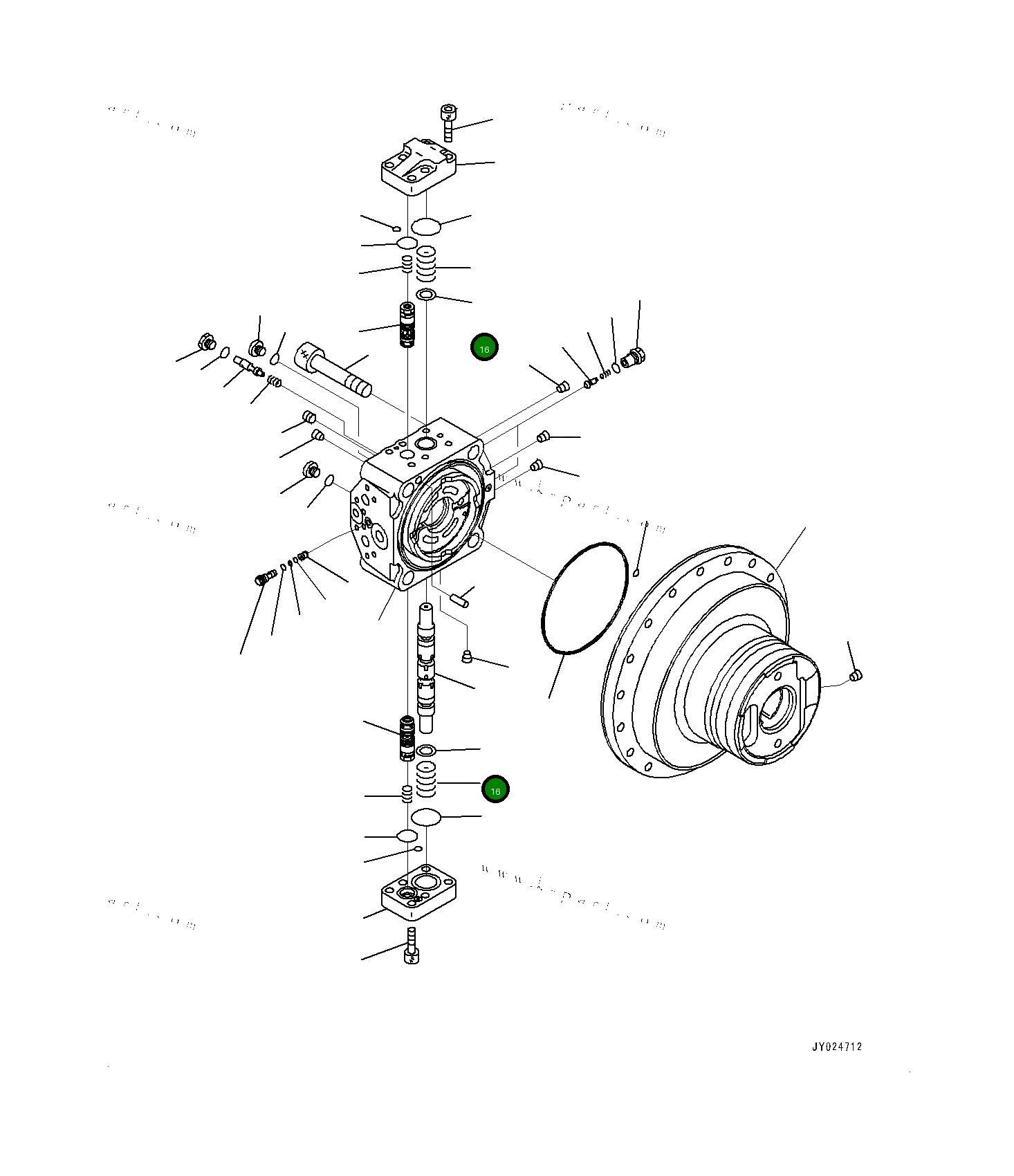 Кольцо 7088F36120 Komatsu