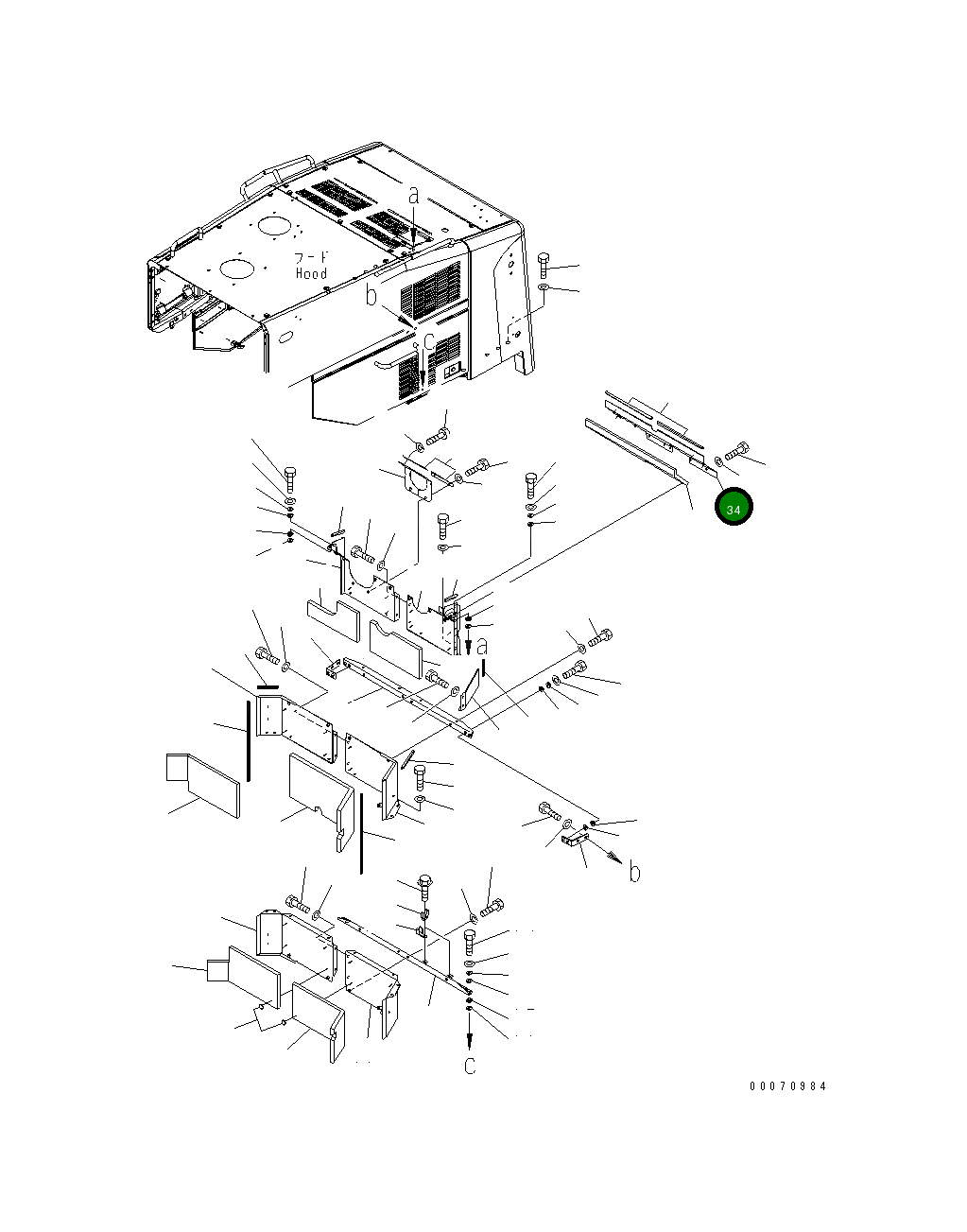 Крышка 425-54-31673 Komatsu