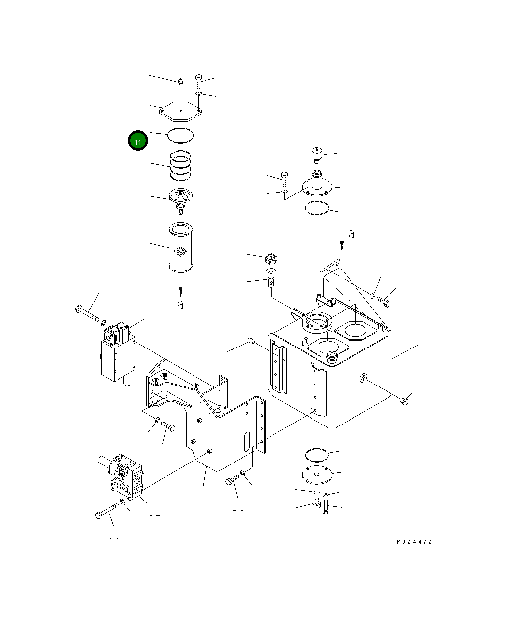 Кольцо уплотнительное (O-Ring) 07000-05175 Komatsu
