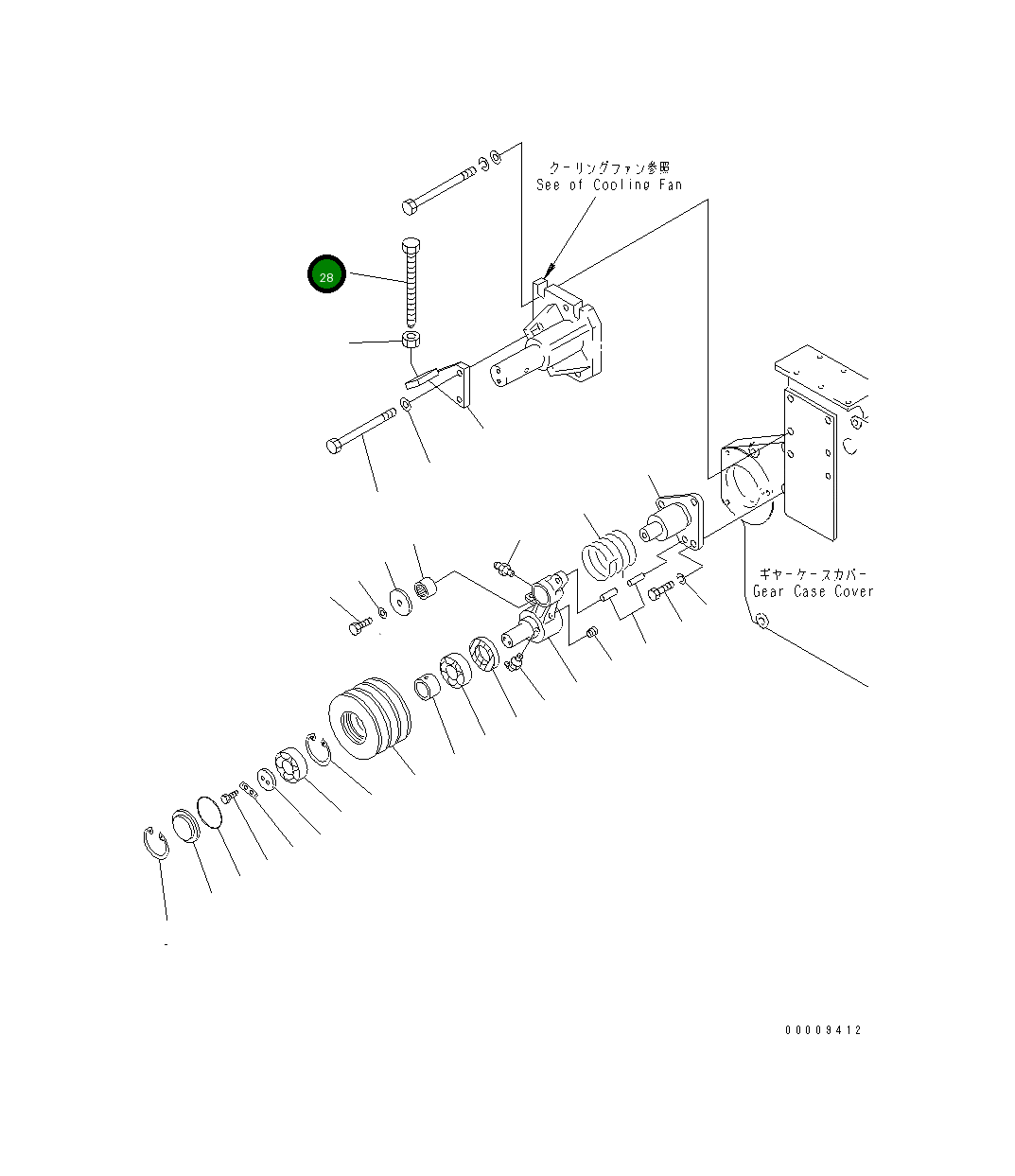 Болт 6162-63-5340 Komatsu