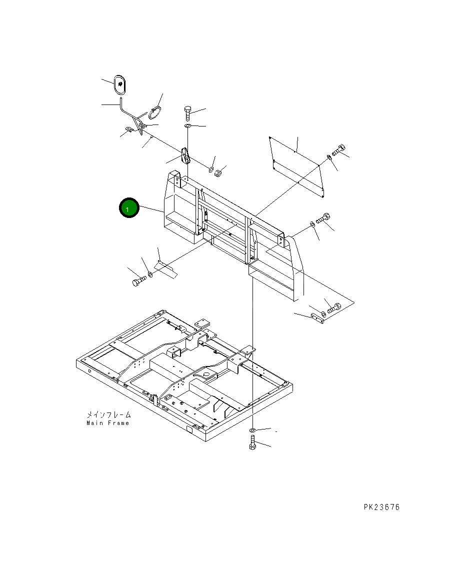 Крышка 8221-54-1111  Komatsu