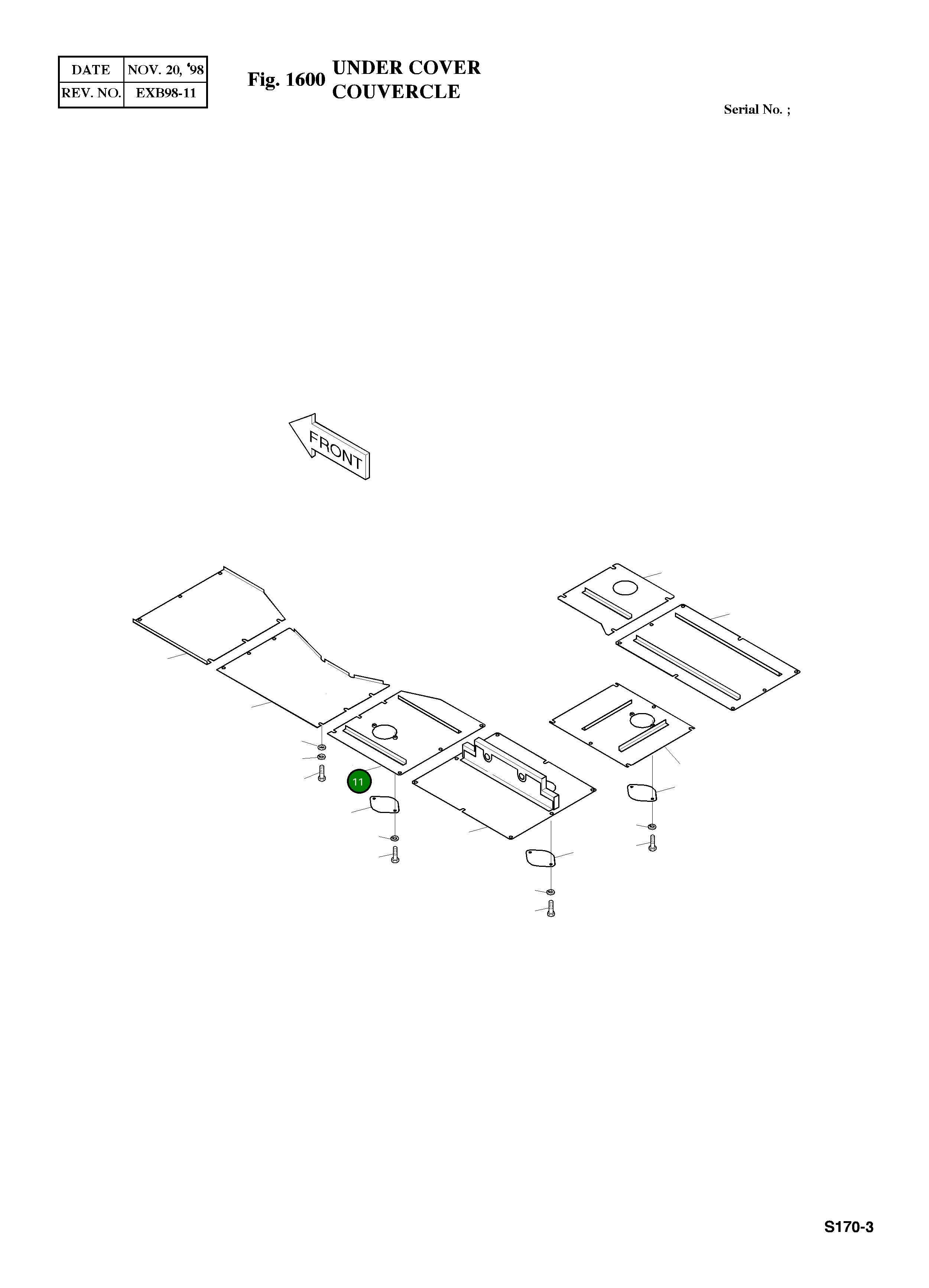 Крышка 2621-3563 Komatsu