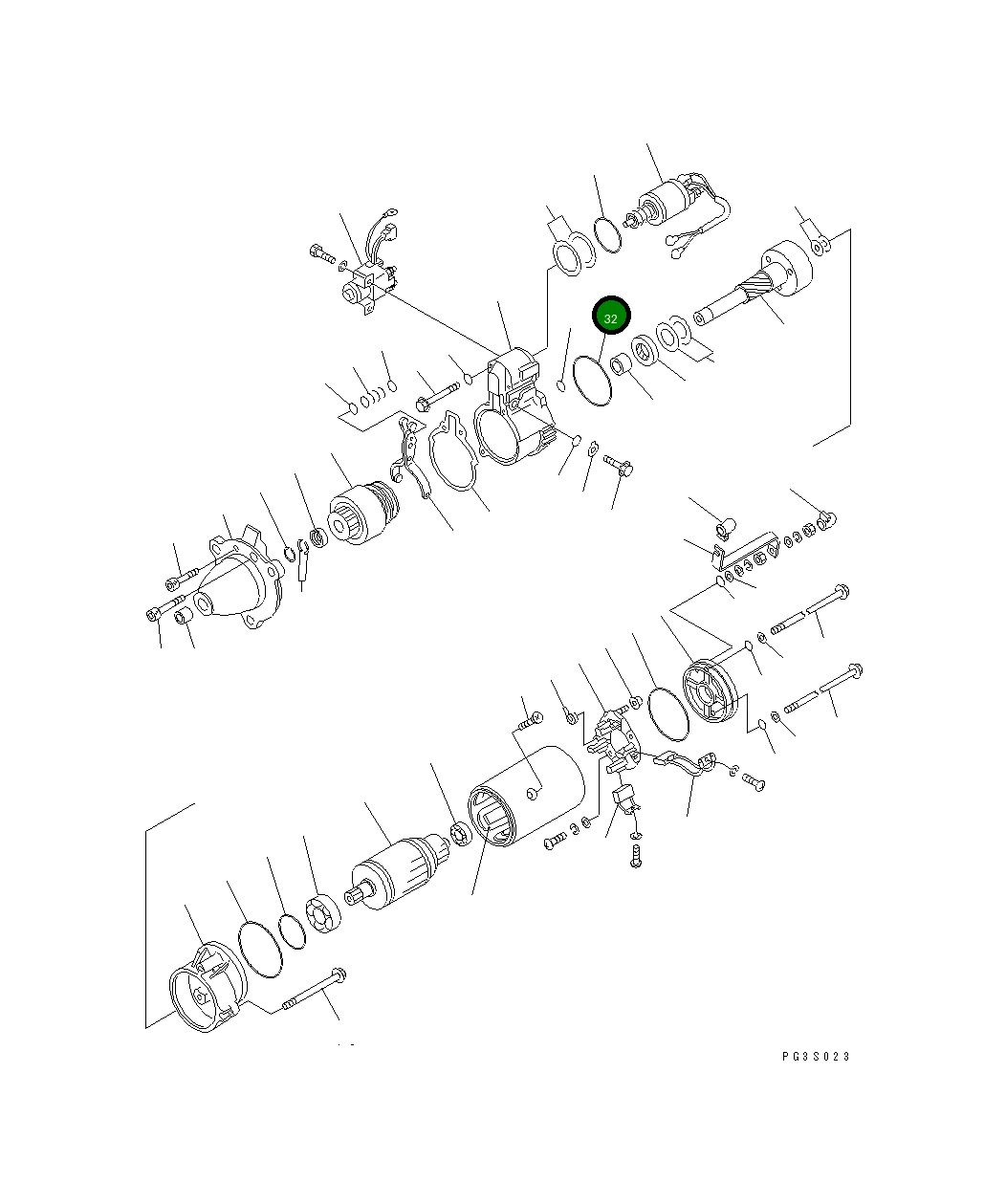 Кольцо уплотнительное (O-Ring) SD6414-02990  Komatsu