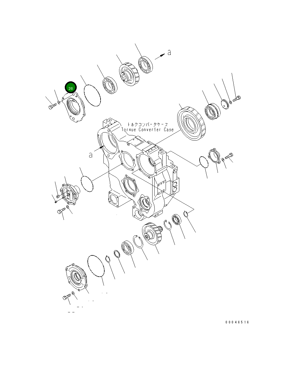 Крышка 154-13-64480 Komatsu
